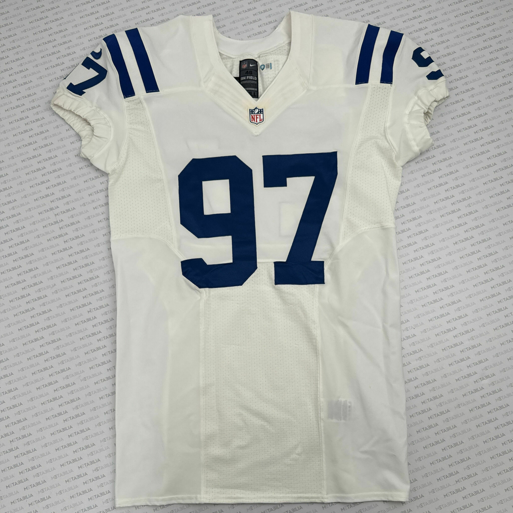 #97 Johnson Team-Issued White Jersey