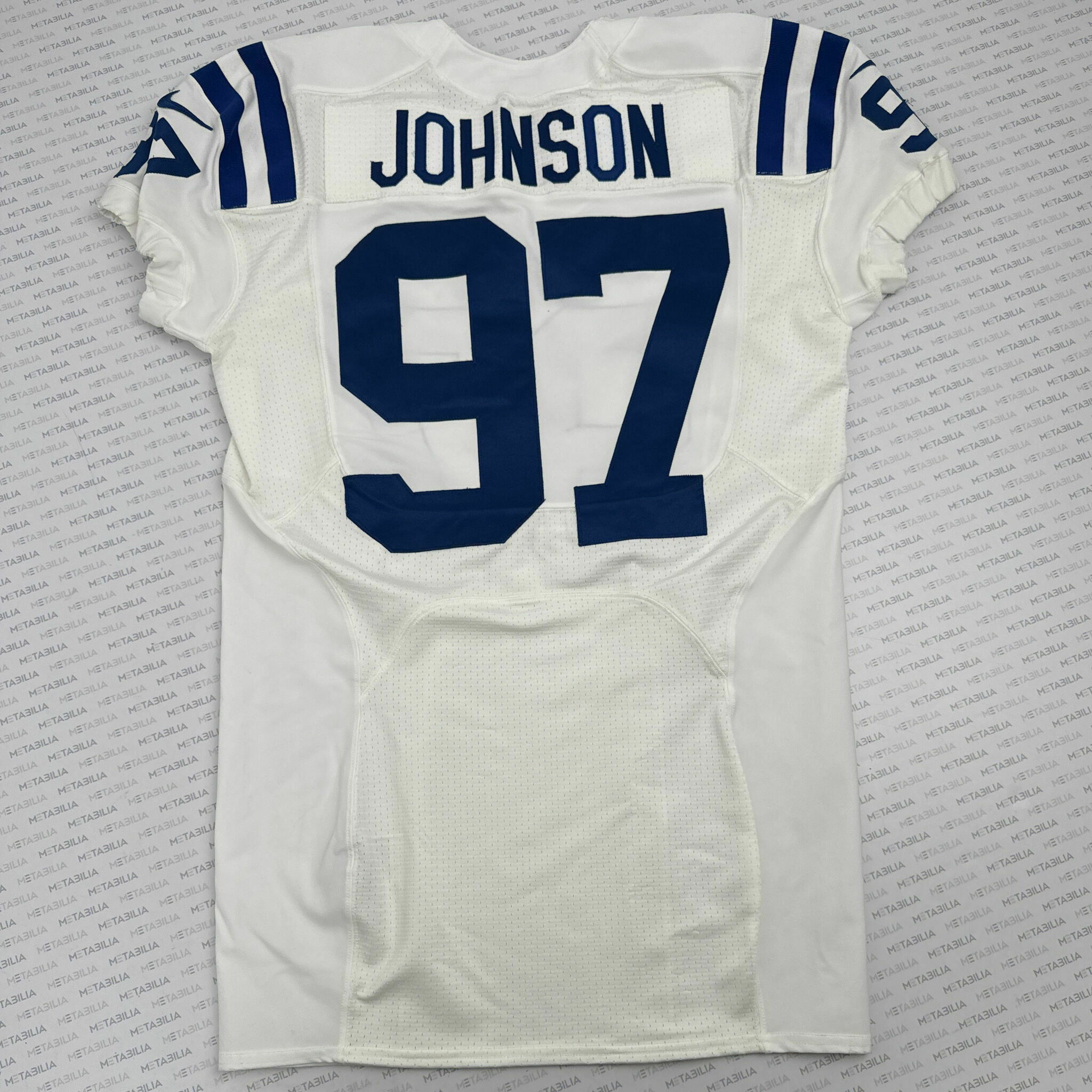 #97 Johnson Team-Issued White Jersey