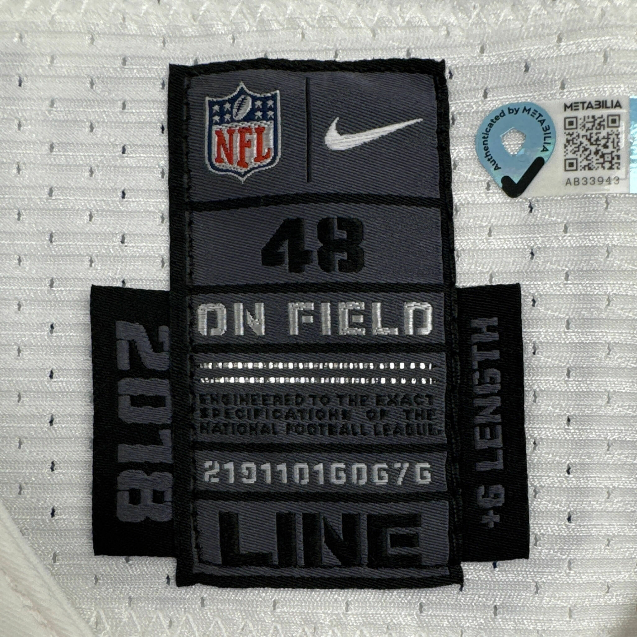 #71 Good Team-Issued White Jersey