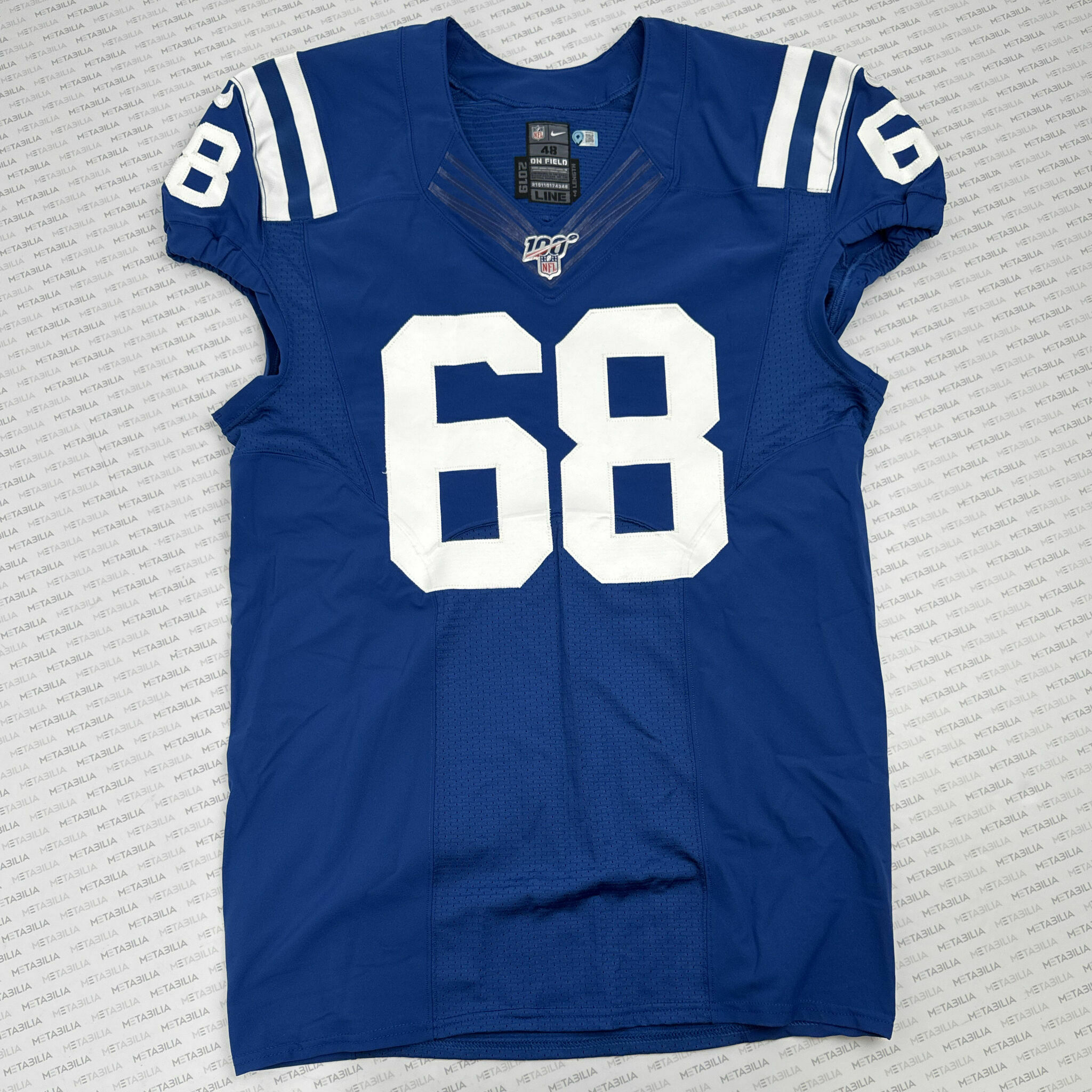 #68 Lang Team-Issued Blue Jersey