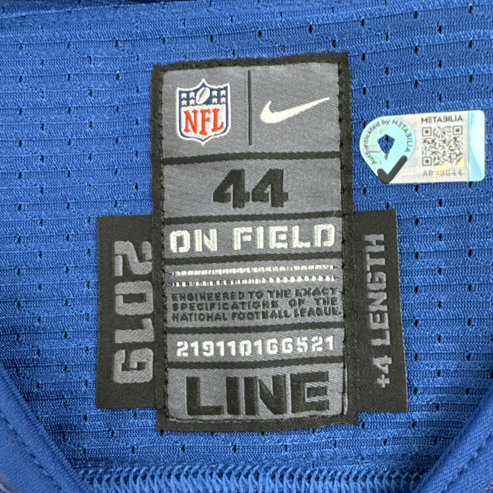 #75 Reid Team-Issued Blue Jersey