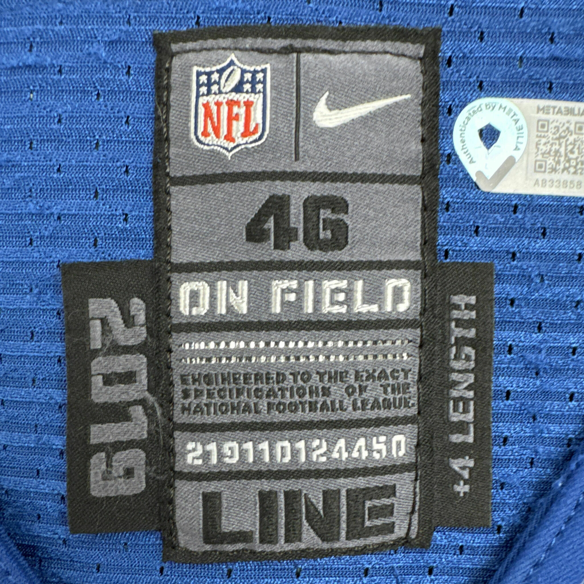 #76 Young Team-Issued Blue Jersey