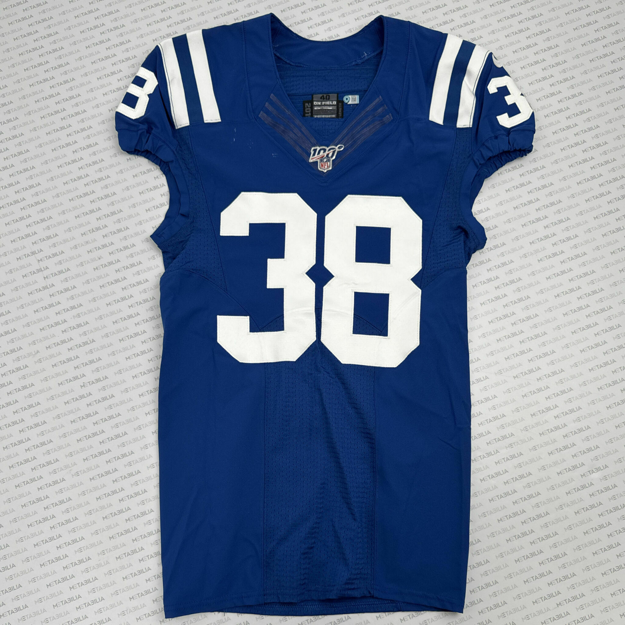 #38 Nelson Team-Issued Blue Jersey - #1