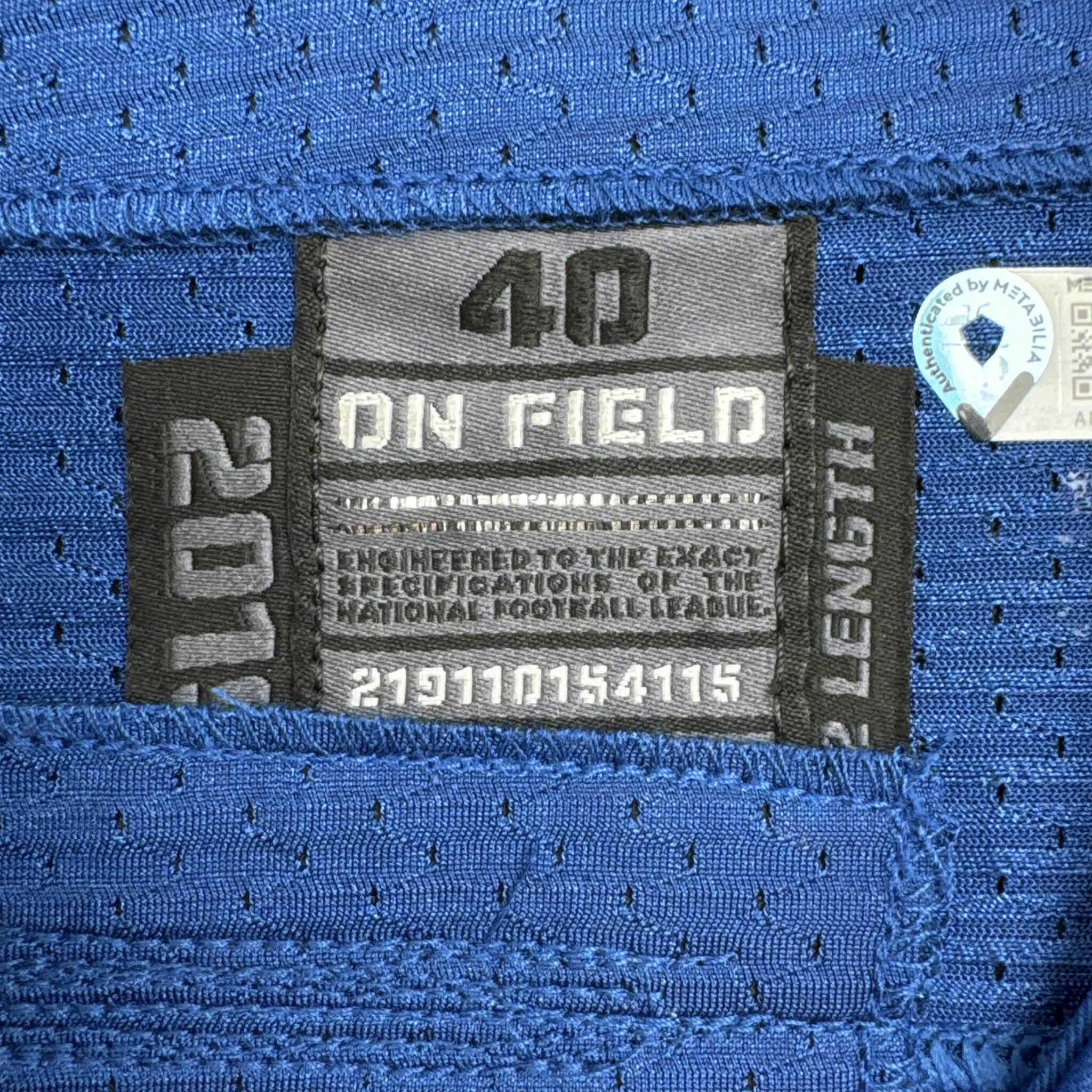 #38 Nelson Team-Issued Blue Jersey