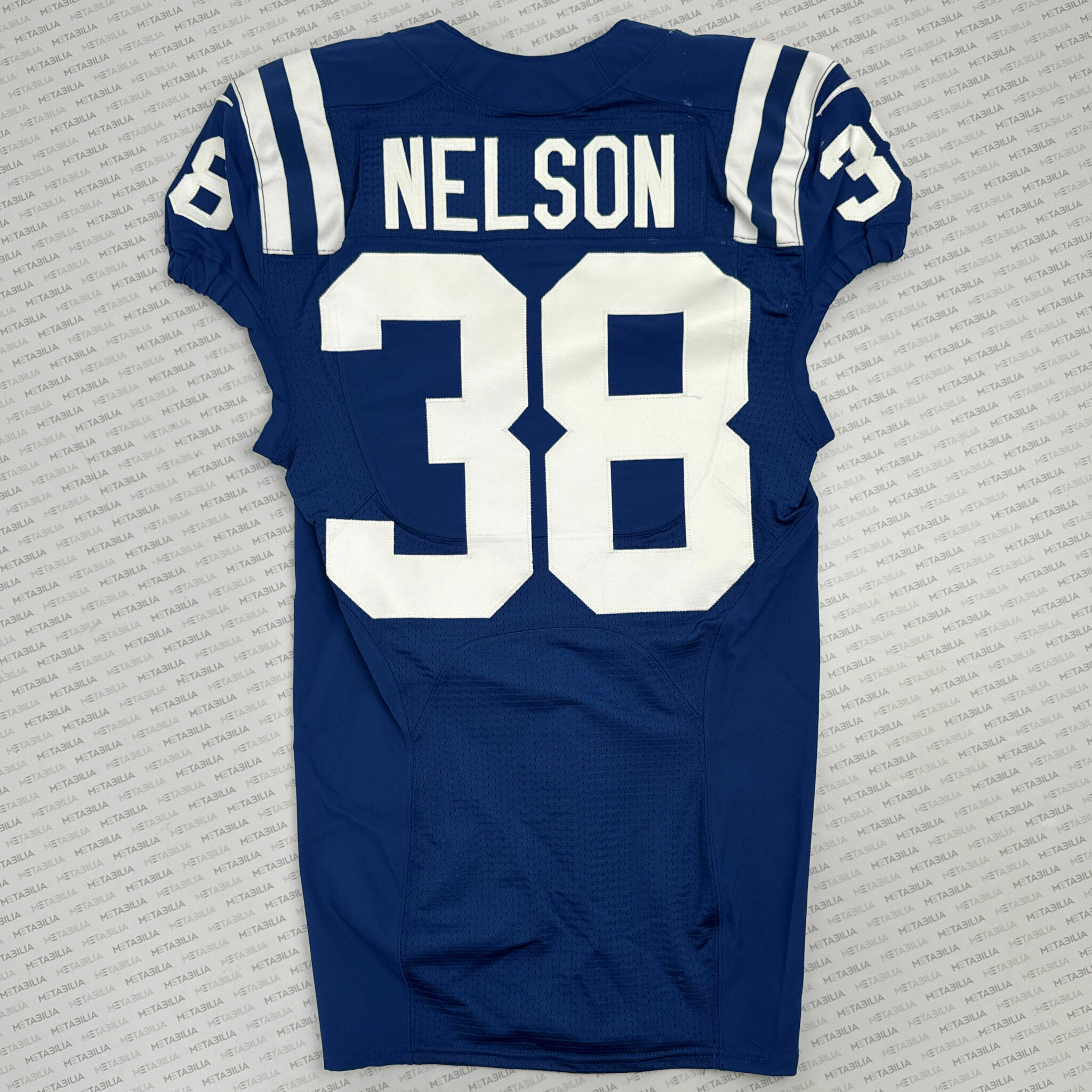 #38 Nelson Team-Issued Blue Jersey