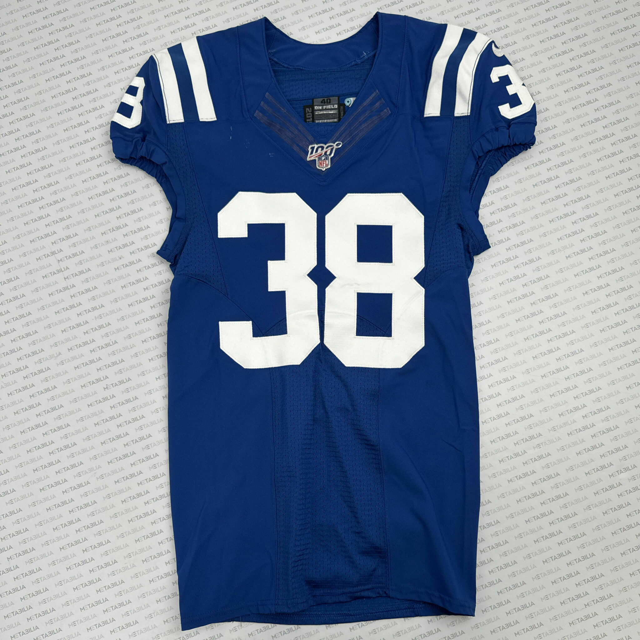 #38 Nelson Team-Issued Blue Jersey