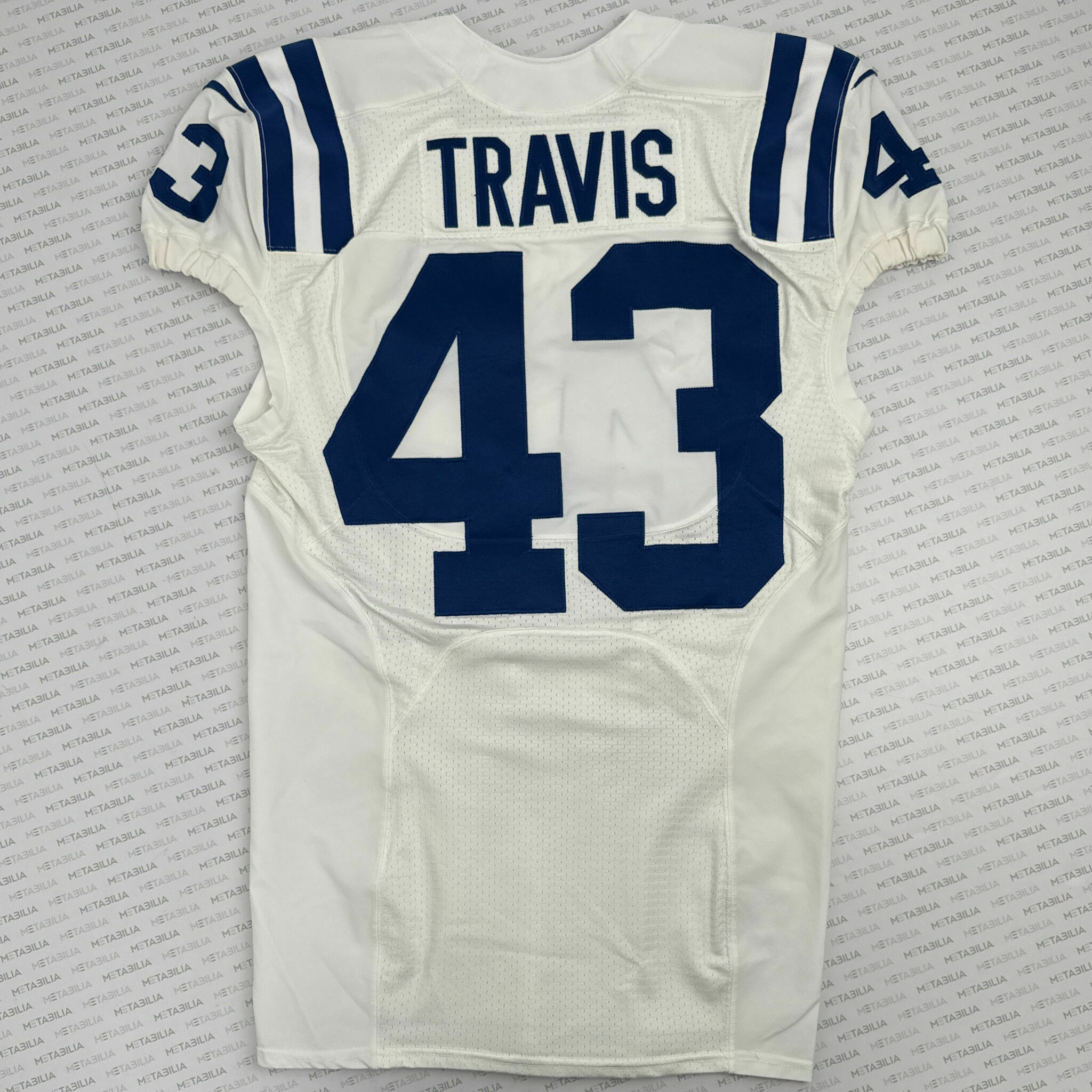 #43 Ross Travis Team-Issued White Jersey