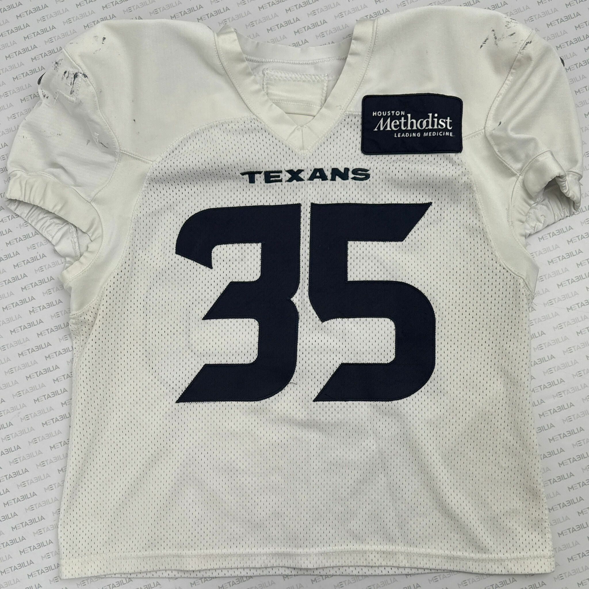 #35 Jake Hansen Texans Practice-Worn Jersey
