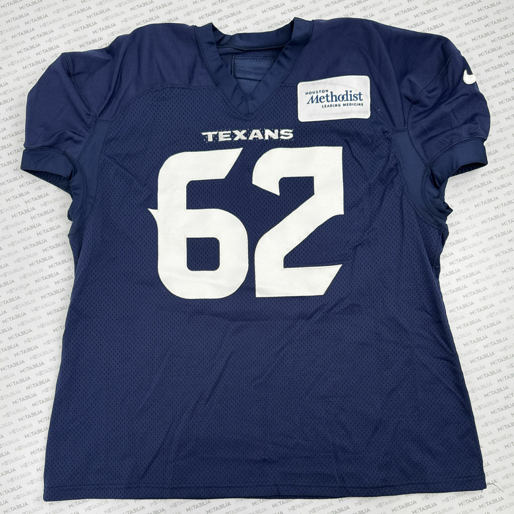 #62 Jerome Carvin Texans Team-Issued Practice Jersey