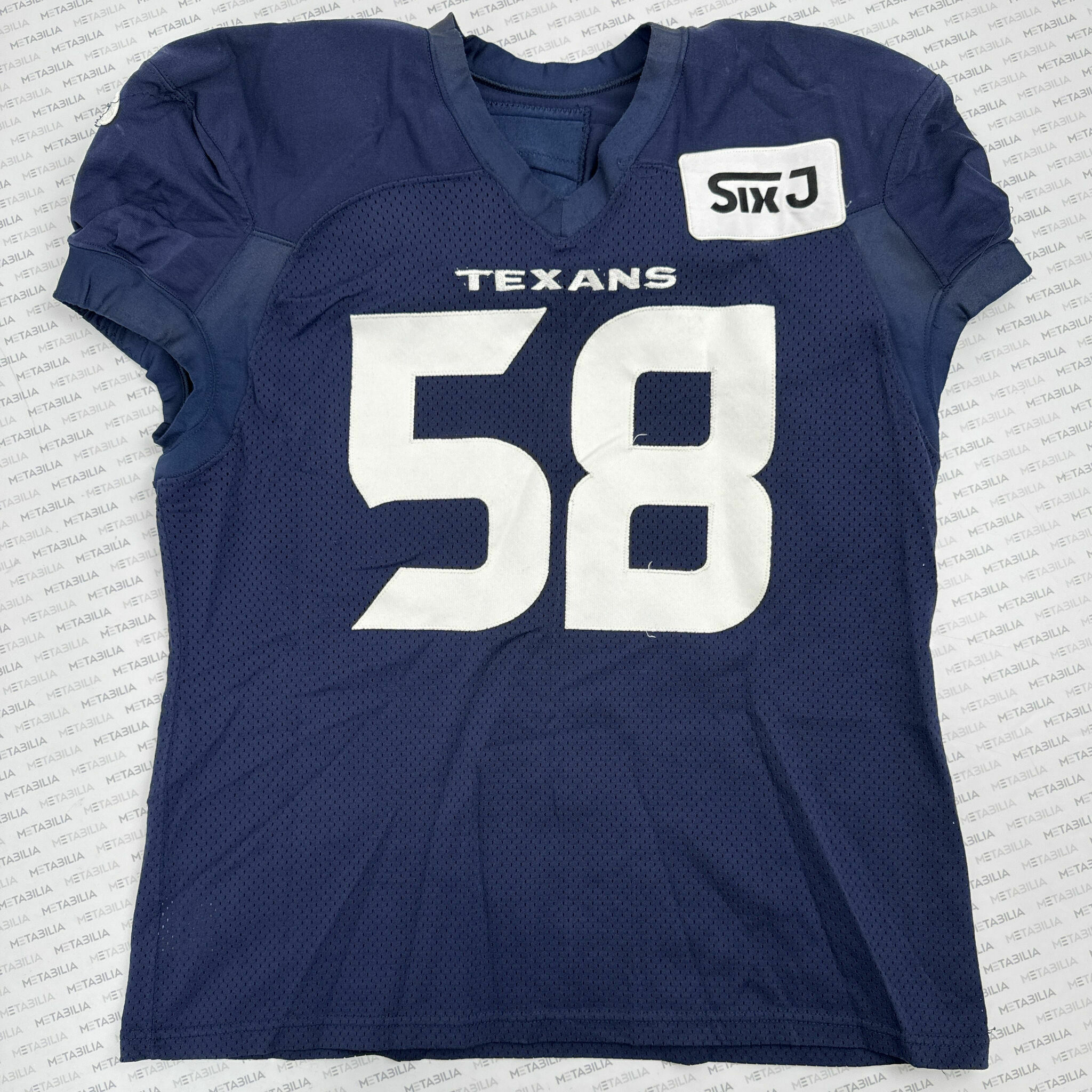 #58 Scott Quessenberry Texans Team-Issued Practice Jersey