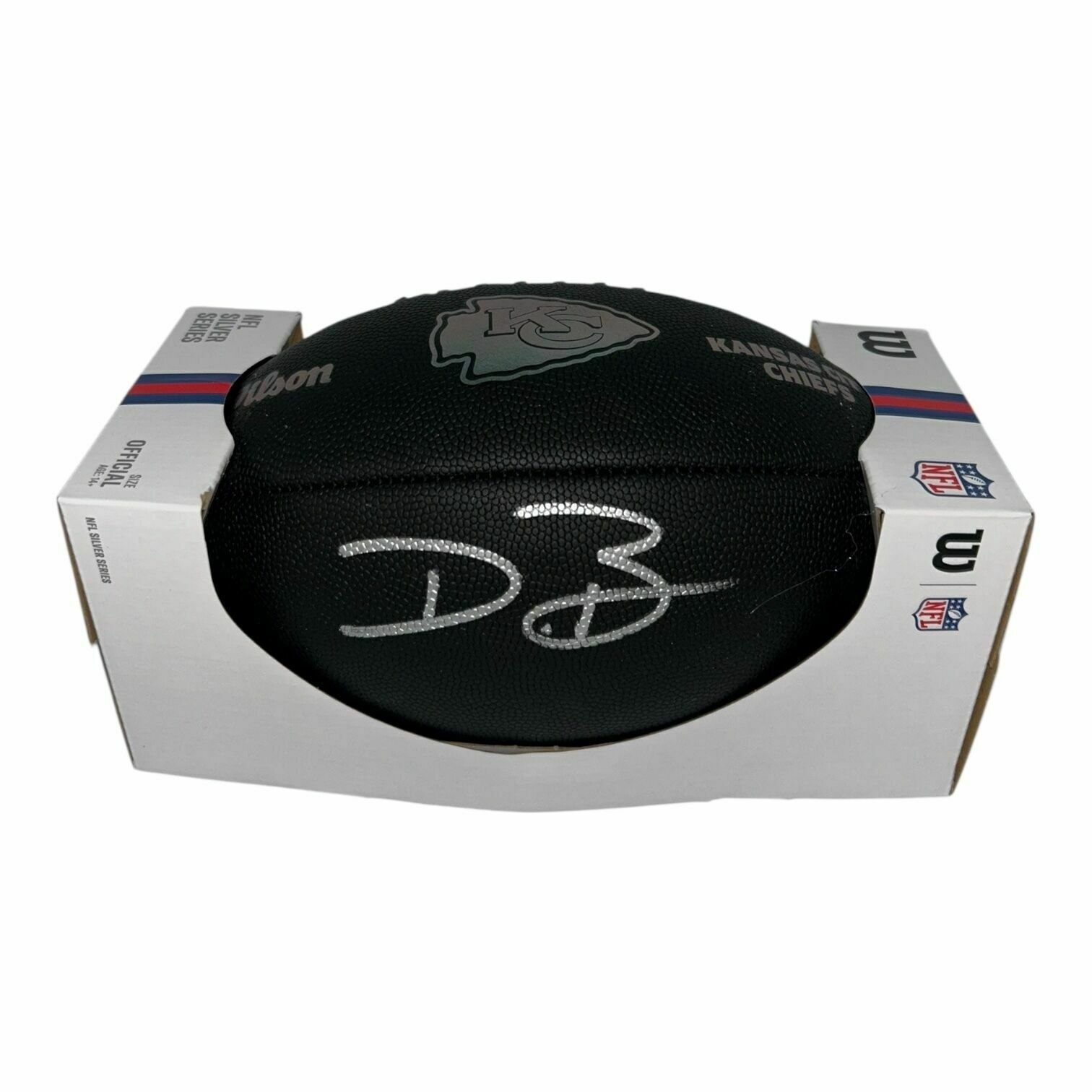 Dwayne Bowe Autographed Kansas City Chiefs Black Wilson Football - Beckett