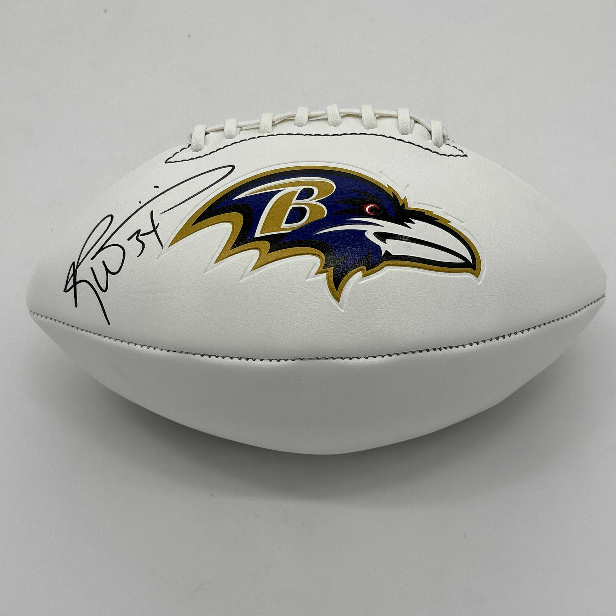 Ricky Williams Signed Logo Football