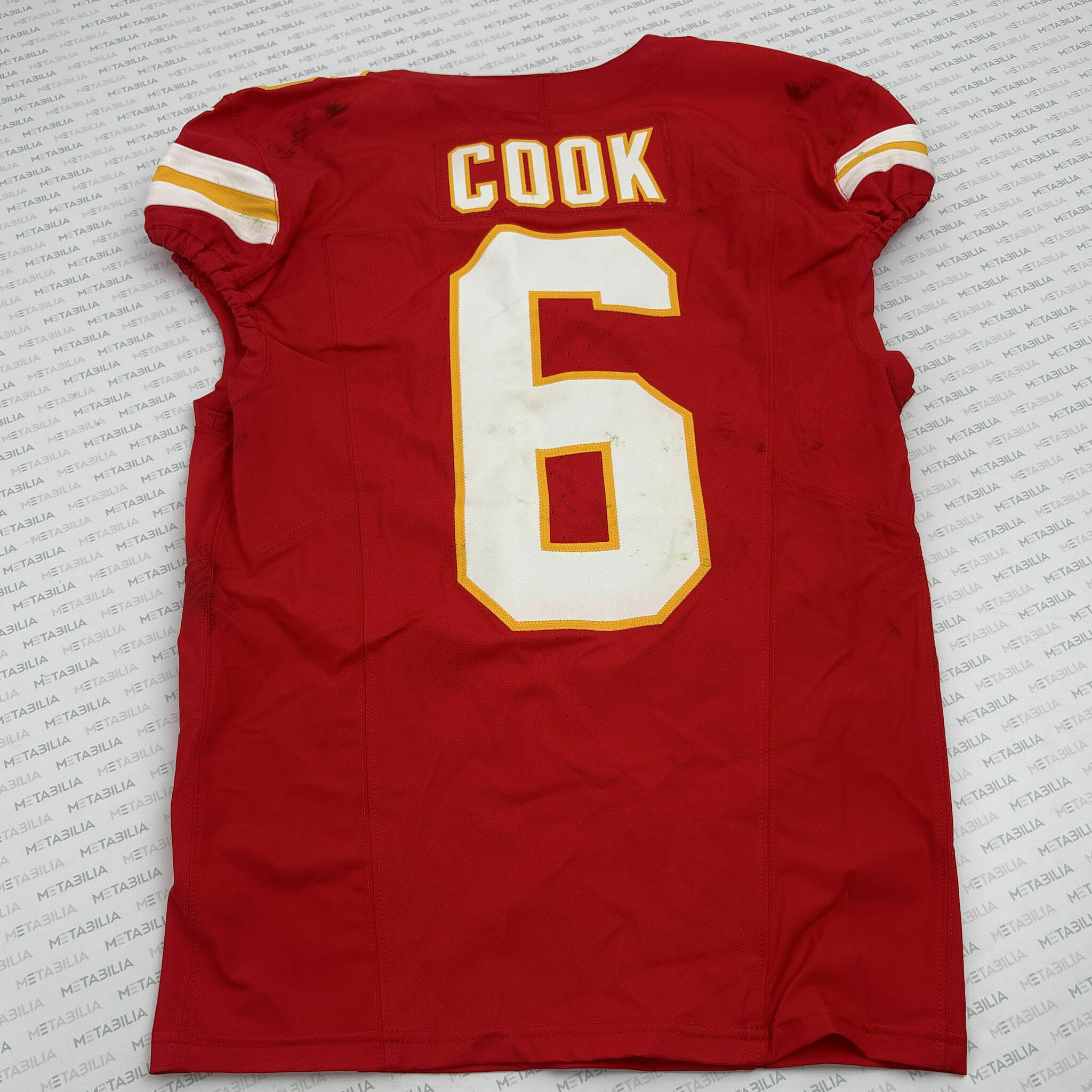 #6 Bryan Cook Game-Worn Jersey vs Lions