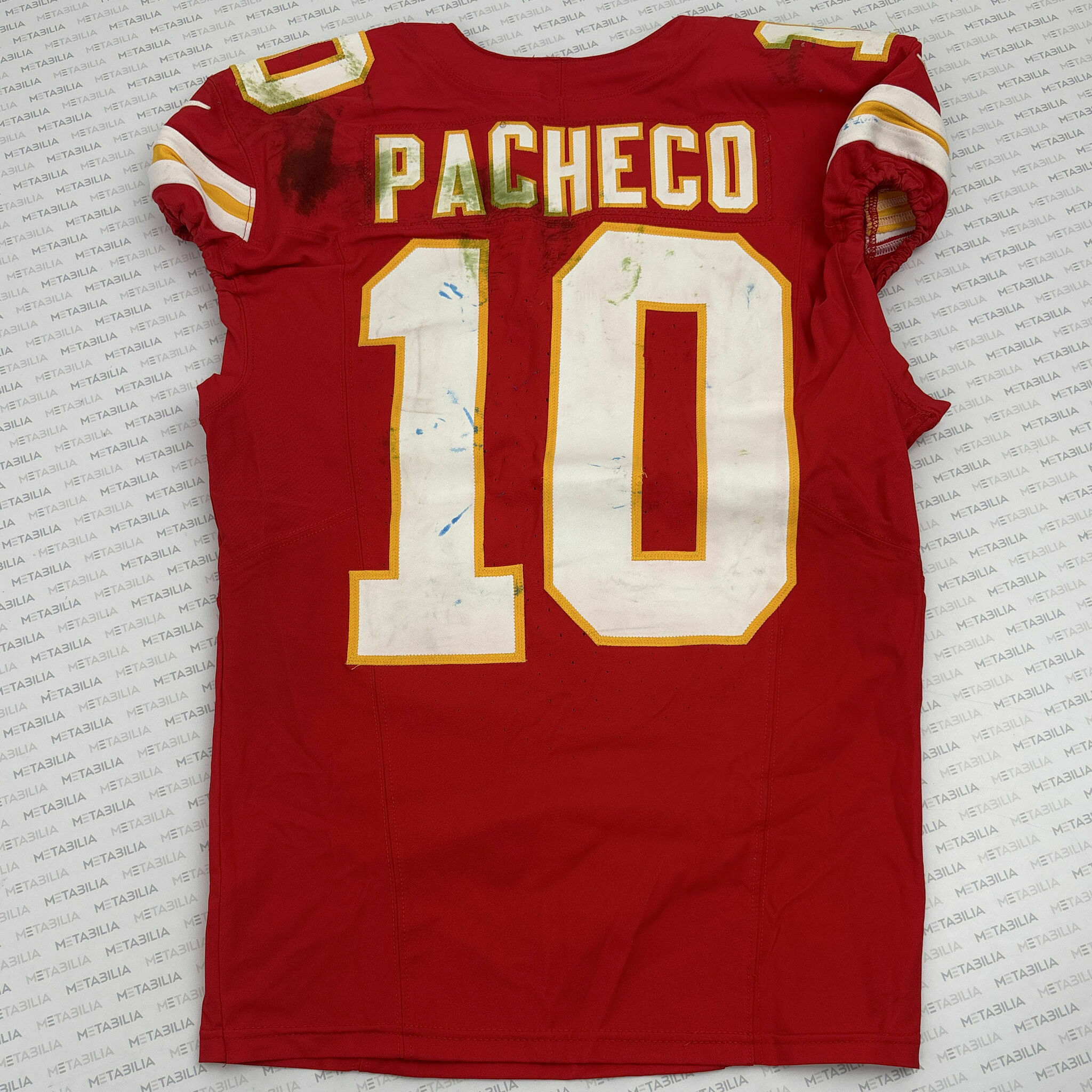 #10 Isiah Pacheco  Game-Worn Jersey vs Lions