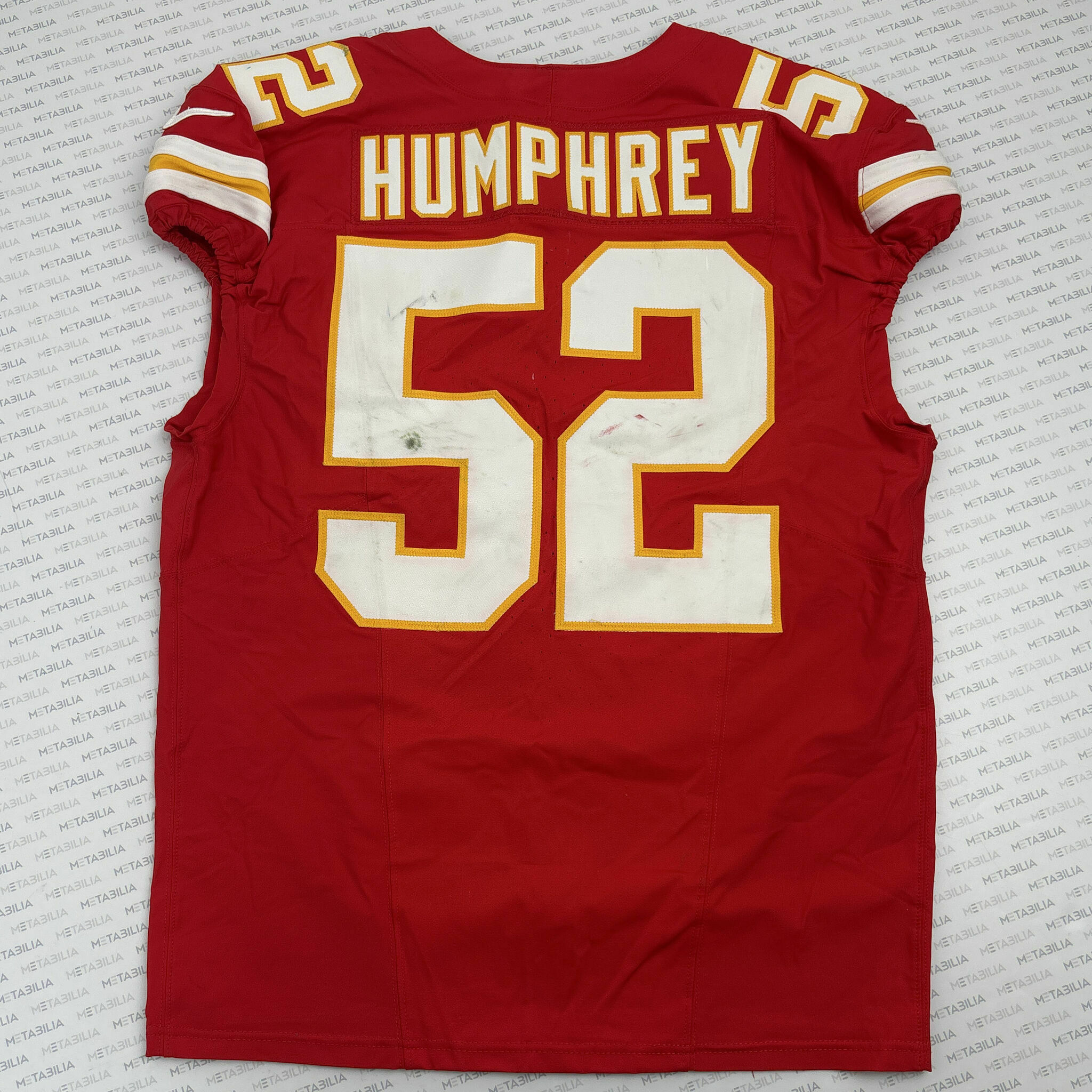 #52 Creed Humphrey Game-Worn Jersey vs Lions