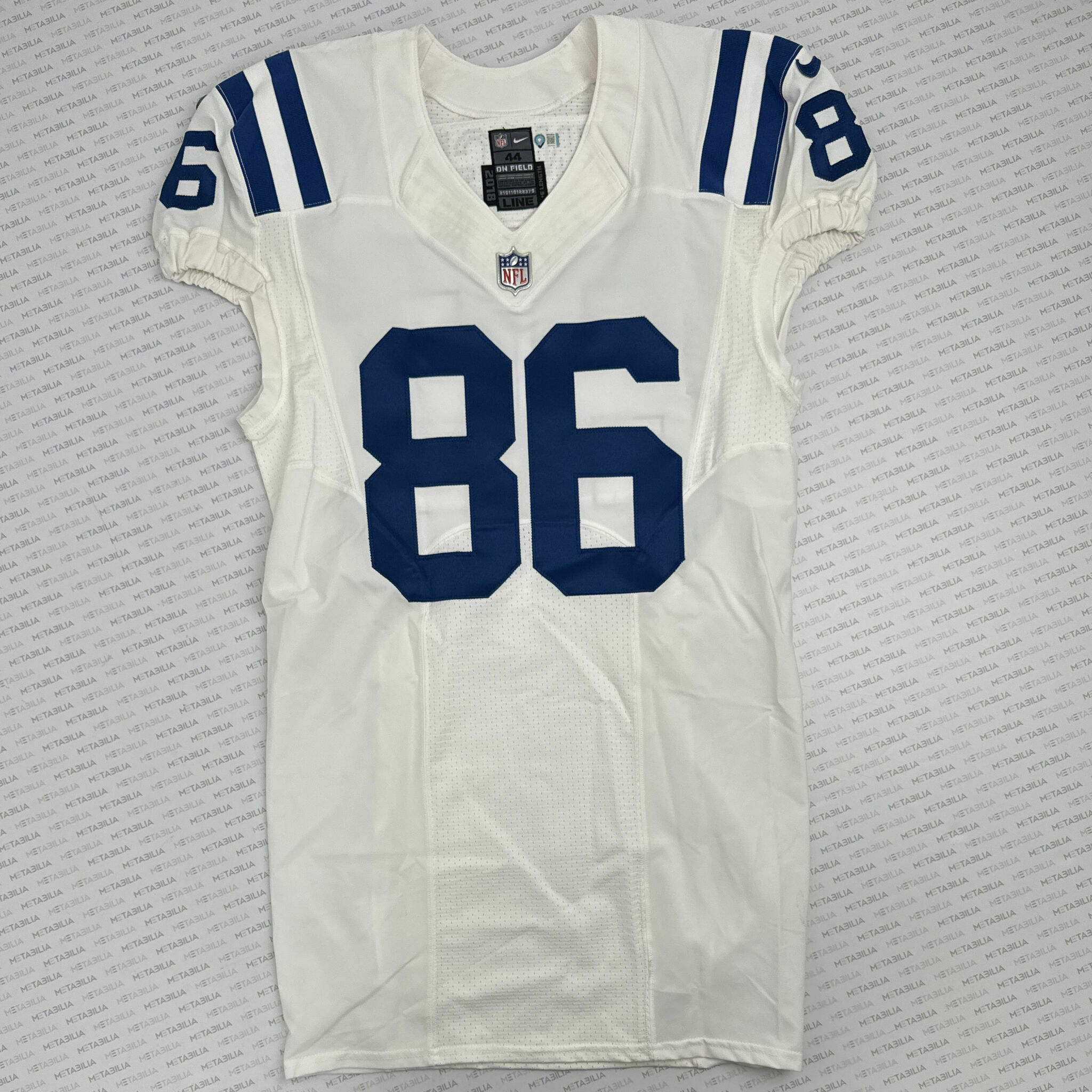 #86 Hentges Team-Issued White Jersey
