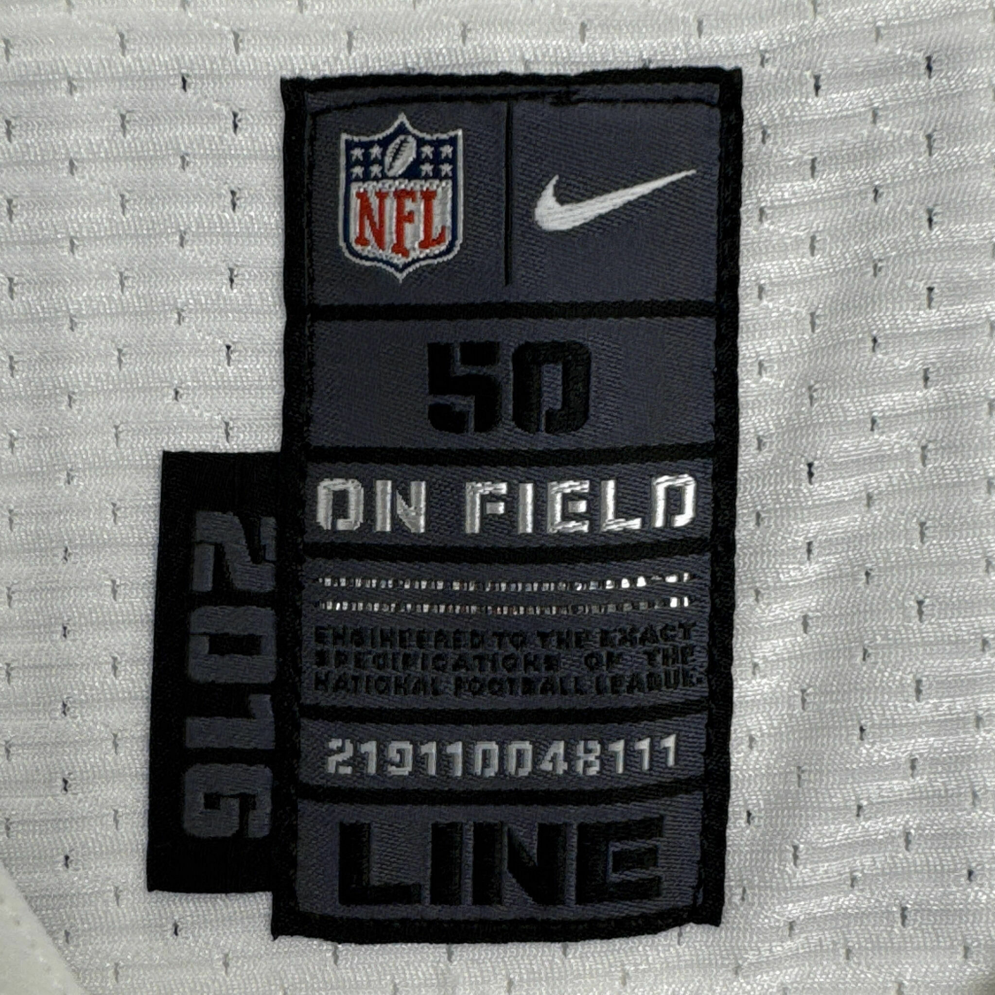 #60 Eldrenkamp Team-Issued White Jersey