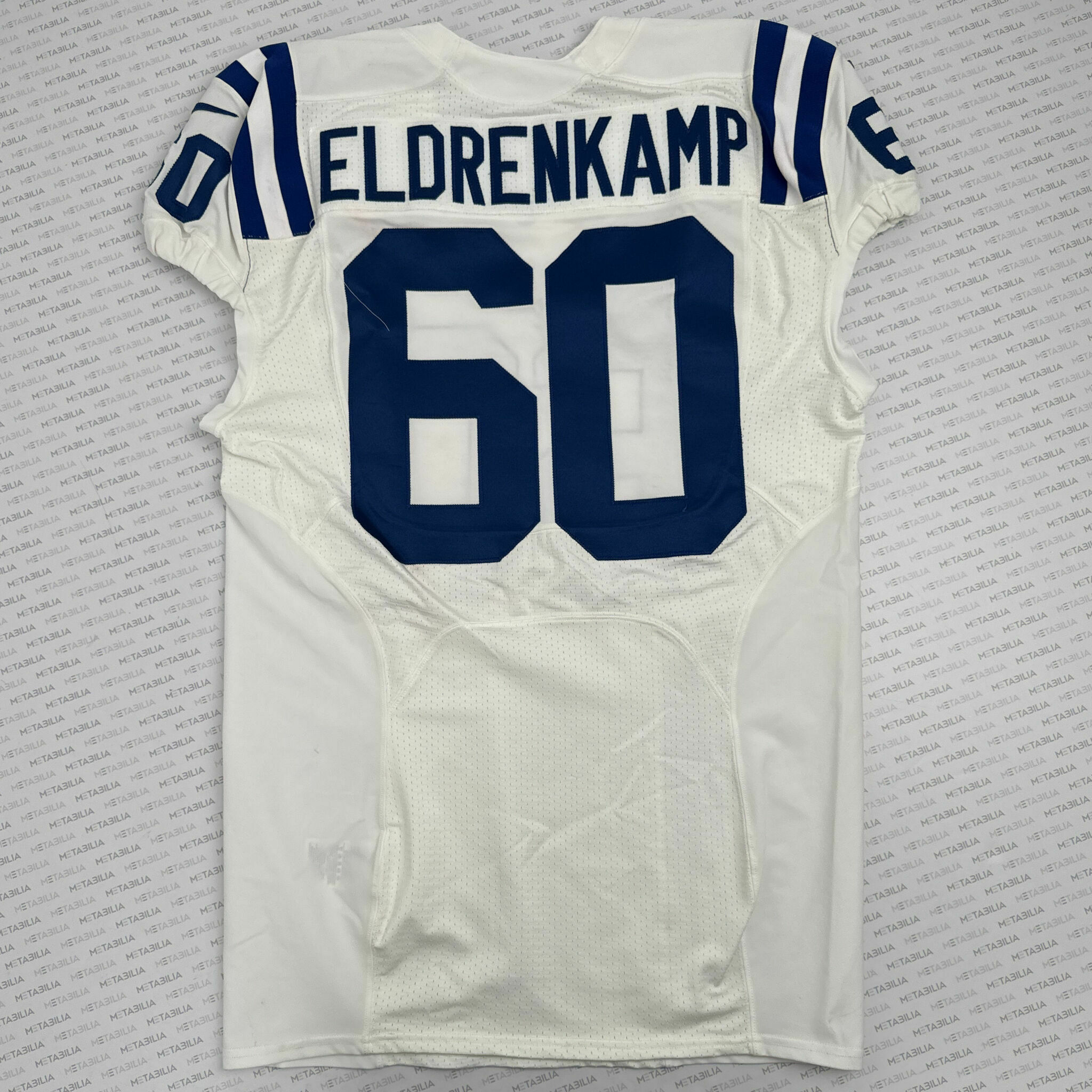 #60 Eldrenkamp Team-Issued White Jersey