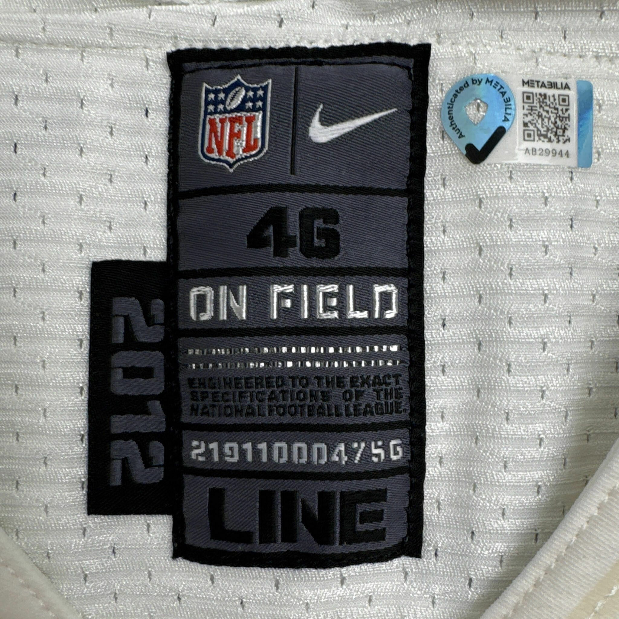 #95 Hunt Team-Issued White Jersey