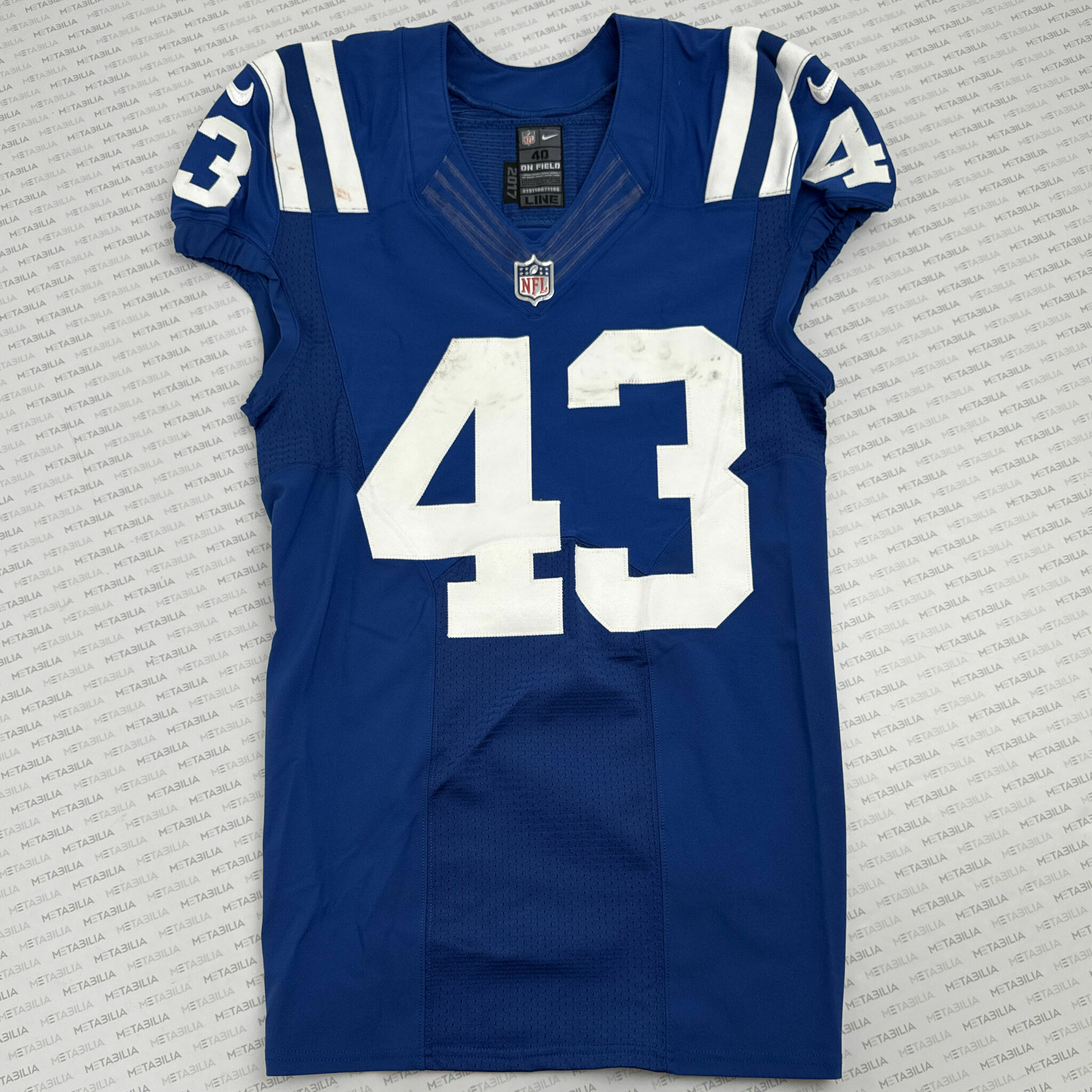 #43 Richardson Team-Issued Blue Jersey