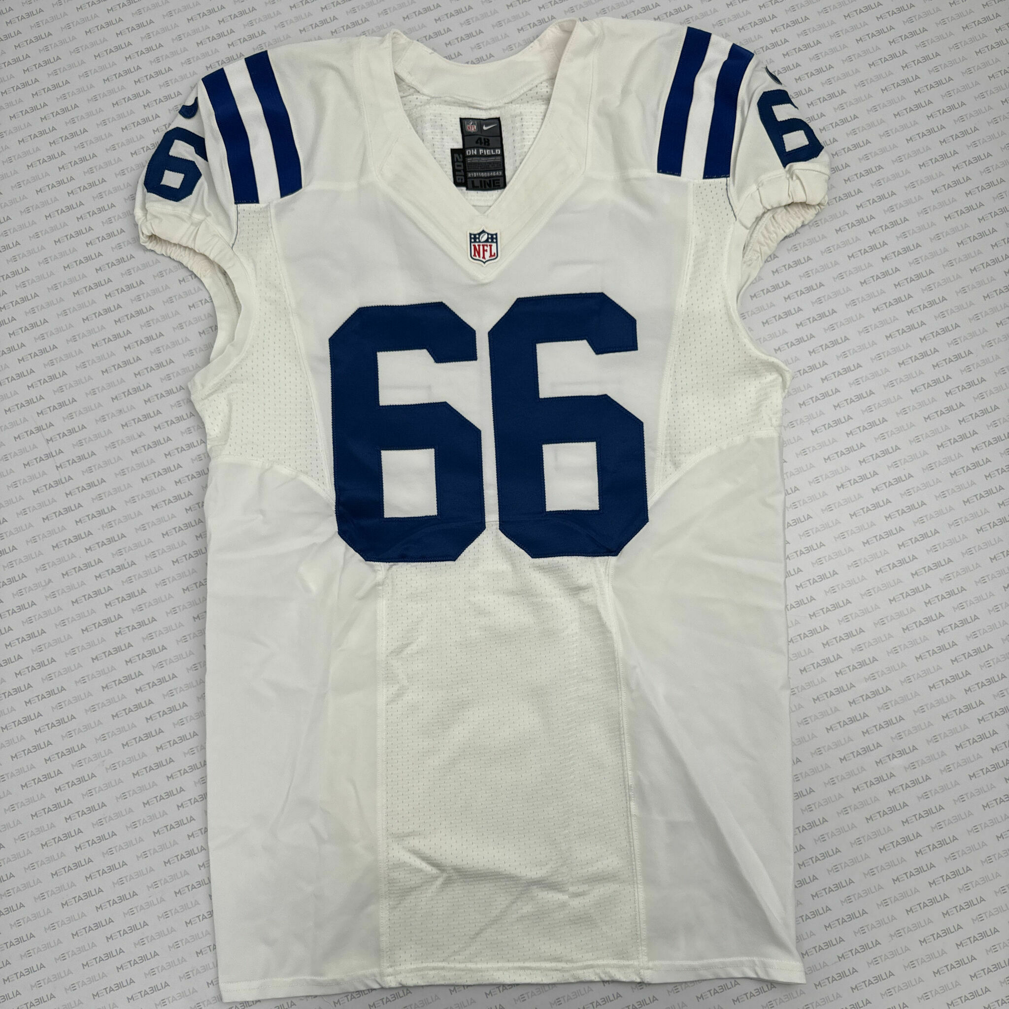 #66 Laulile Team-Issued White Jersey
