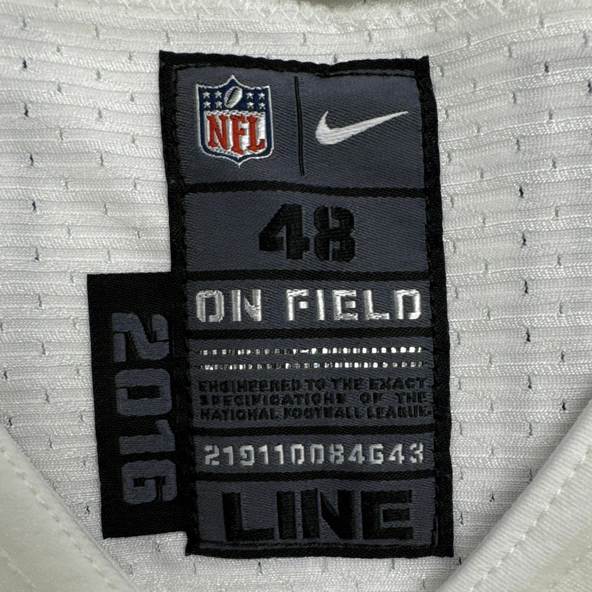 #66 Laulile Team-Issued White Jersey