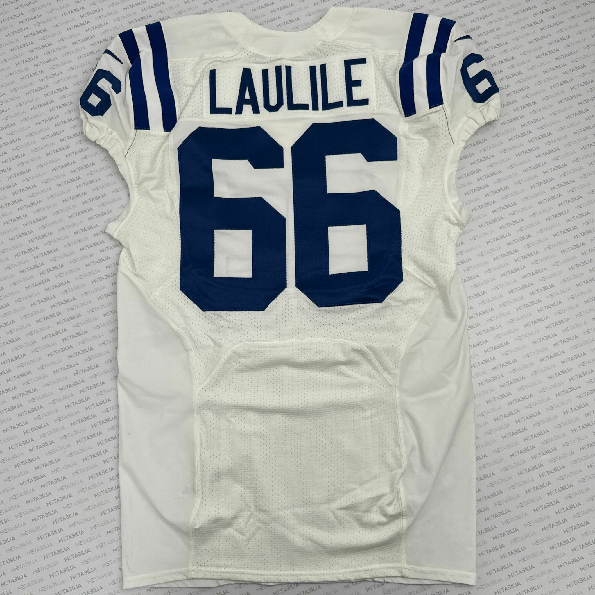 #66 Laulile Team-Issued White Jersey