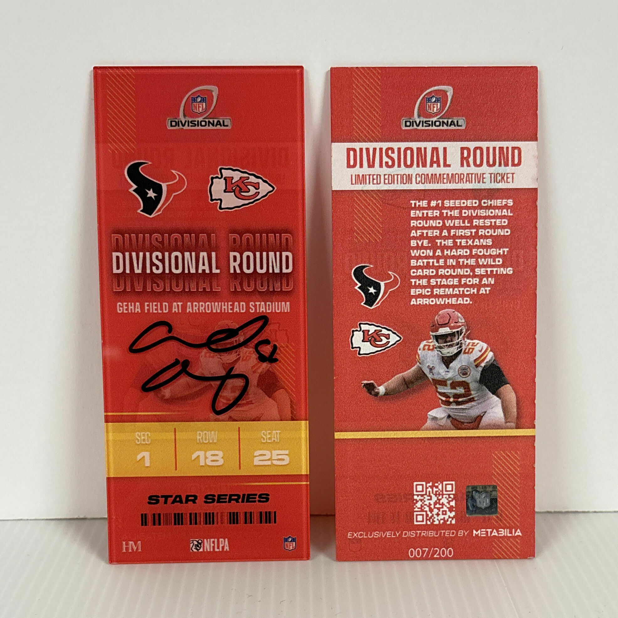 Divisional Round Star Series Signed Commemorative Ticket - Creed Humphrey