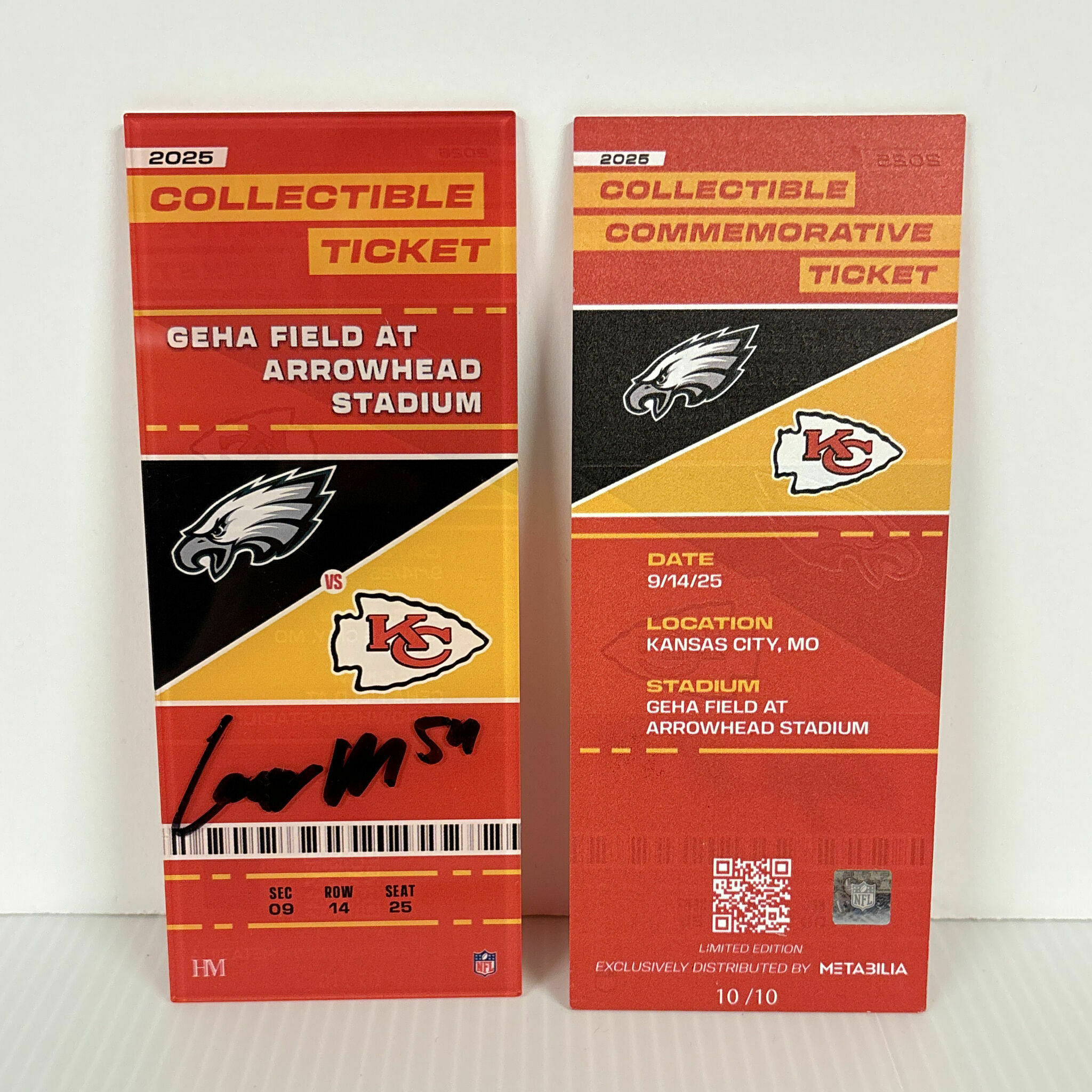 Cooper McDonald Signed Commemorative Ticket - Wk2 vs Eagles