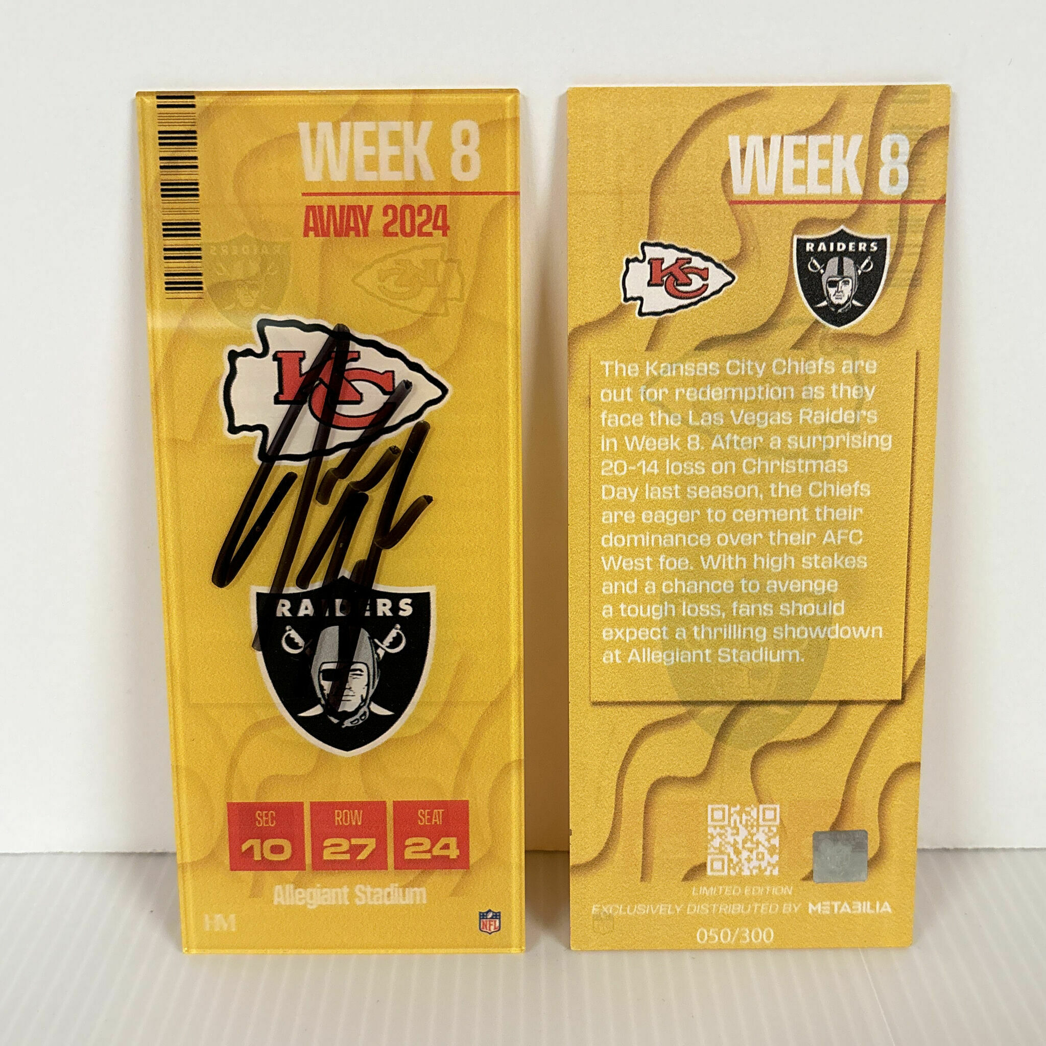 Jawaan Taylor Signed Week 8 Commemorative Ticket