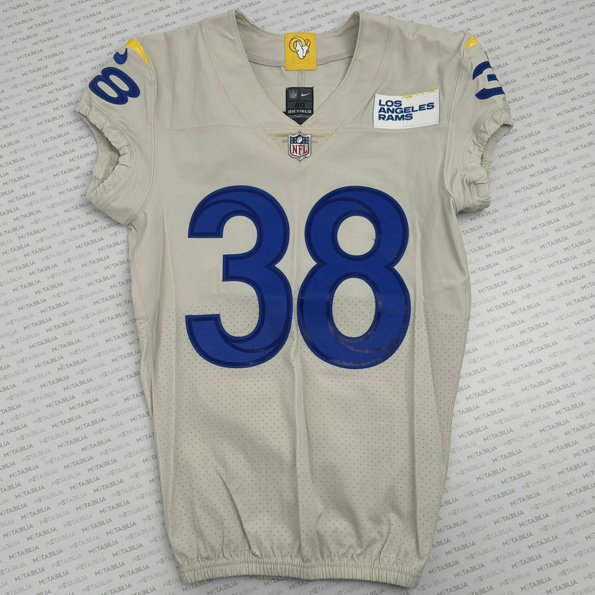# 38 Troy Warner 2020 Game-Issued Jersey