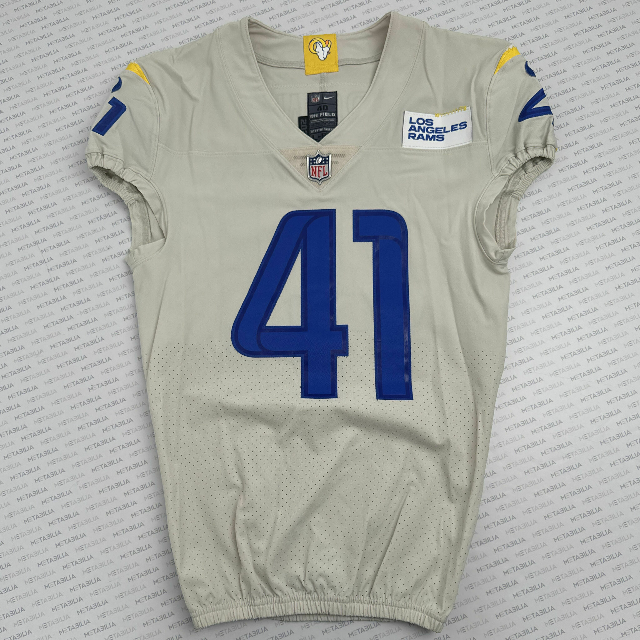 # 41 Malcom Brown 2020 Game-Issued Jersey