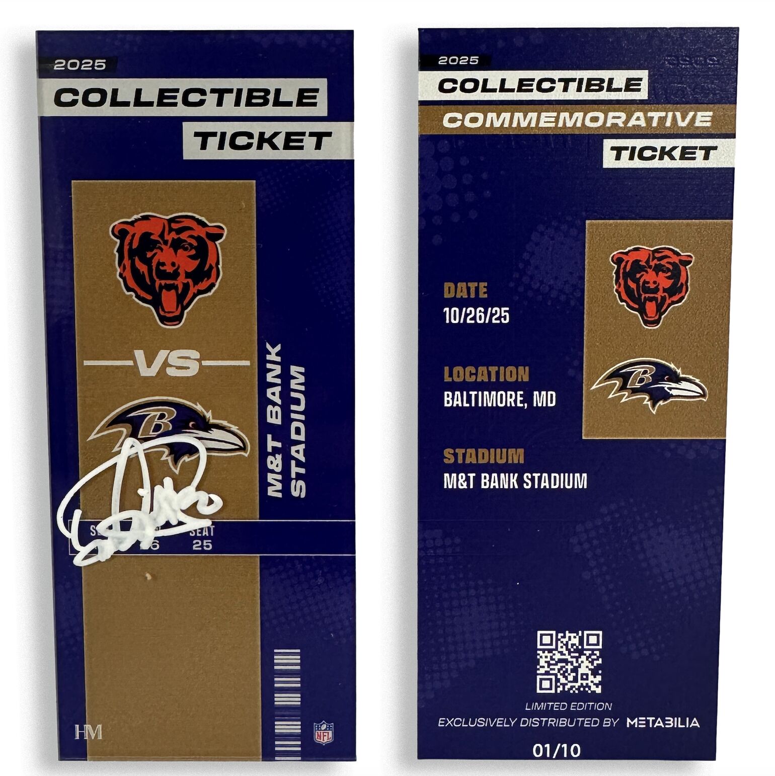 GIVEAWAY - Derrick Henry Signed Collectible Ticket - Wk8 vs Bears