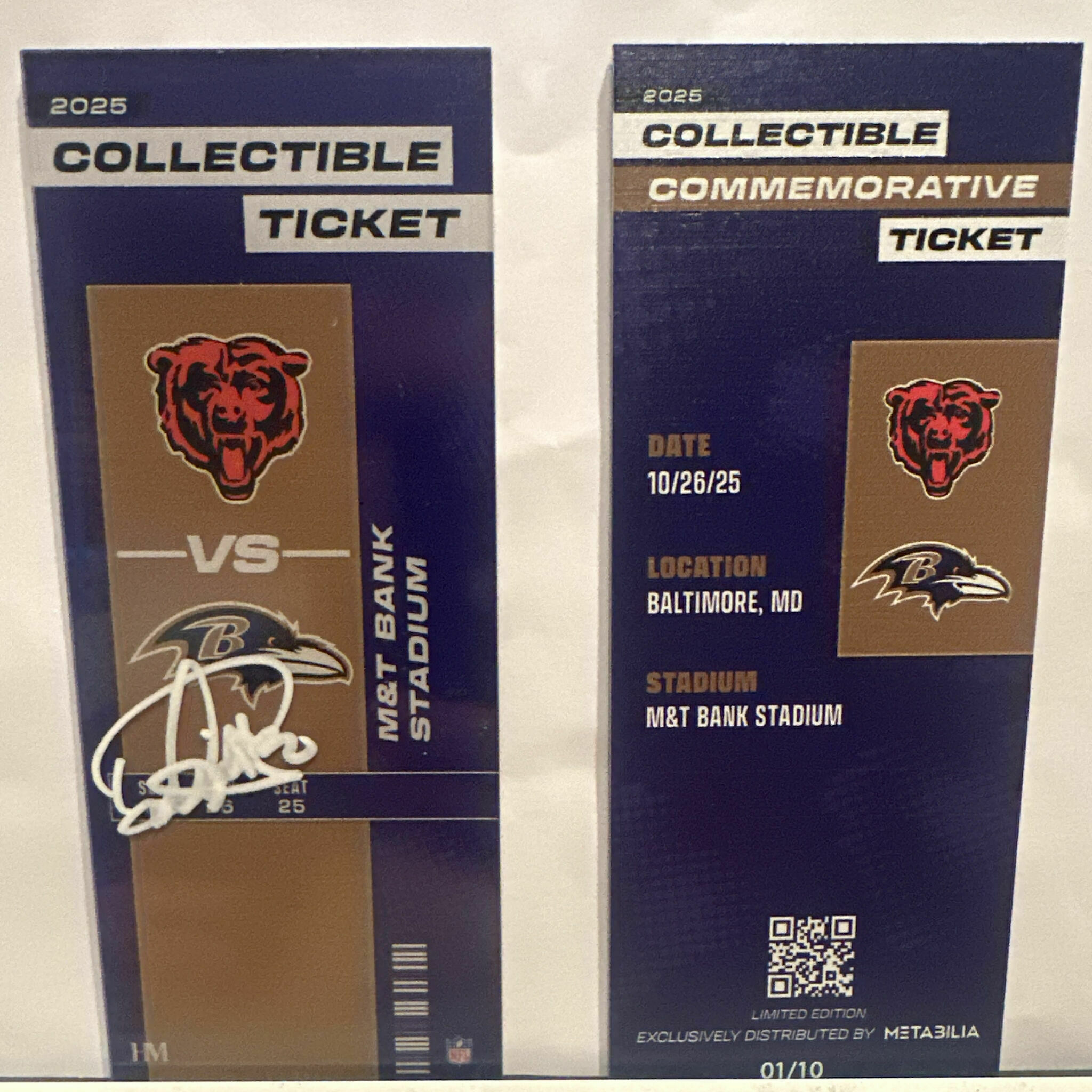 GIVEAWAY - Derrick Henry Signed Collectible Ticket - Wk8 vs Bears