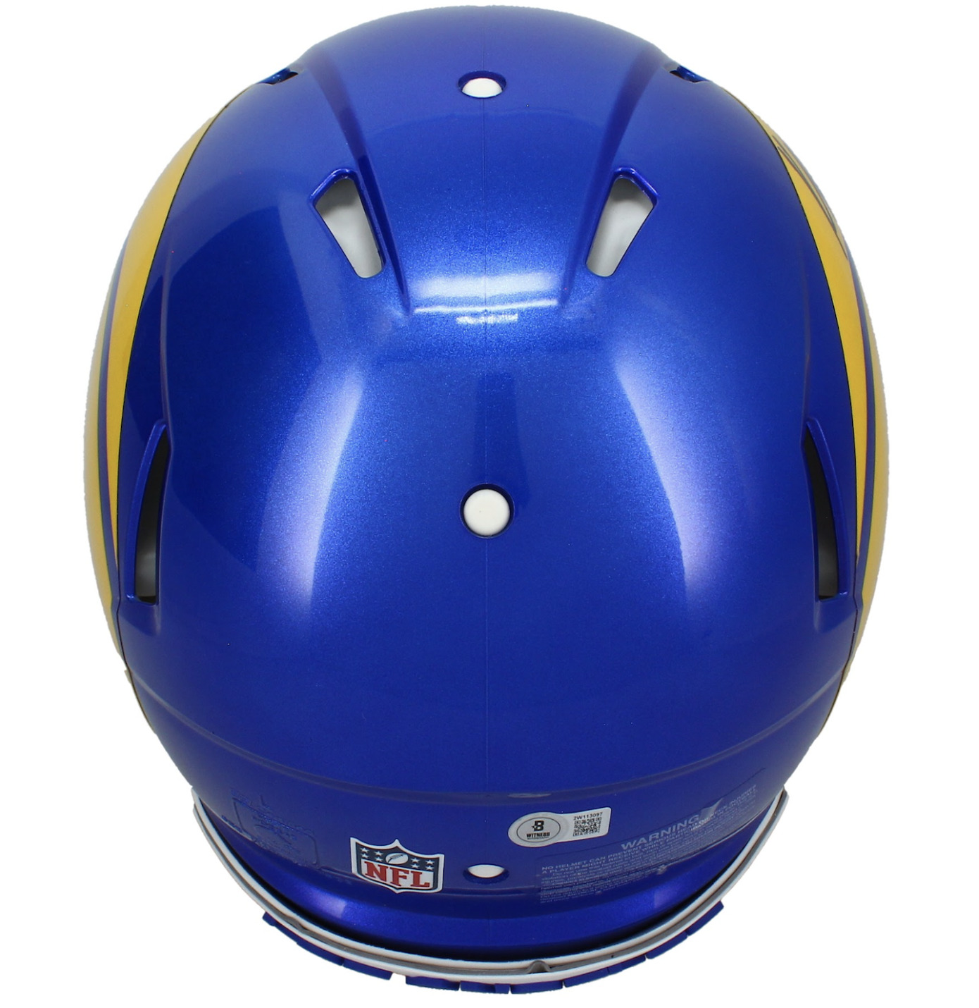 Kyren Williams Autographed Los Angeles Rams Speed Authentic Helmet with Gold Visor & 3D Bumpers