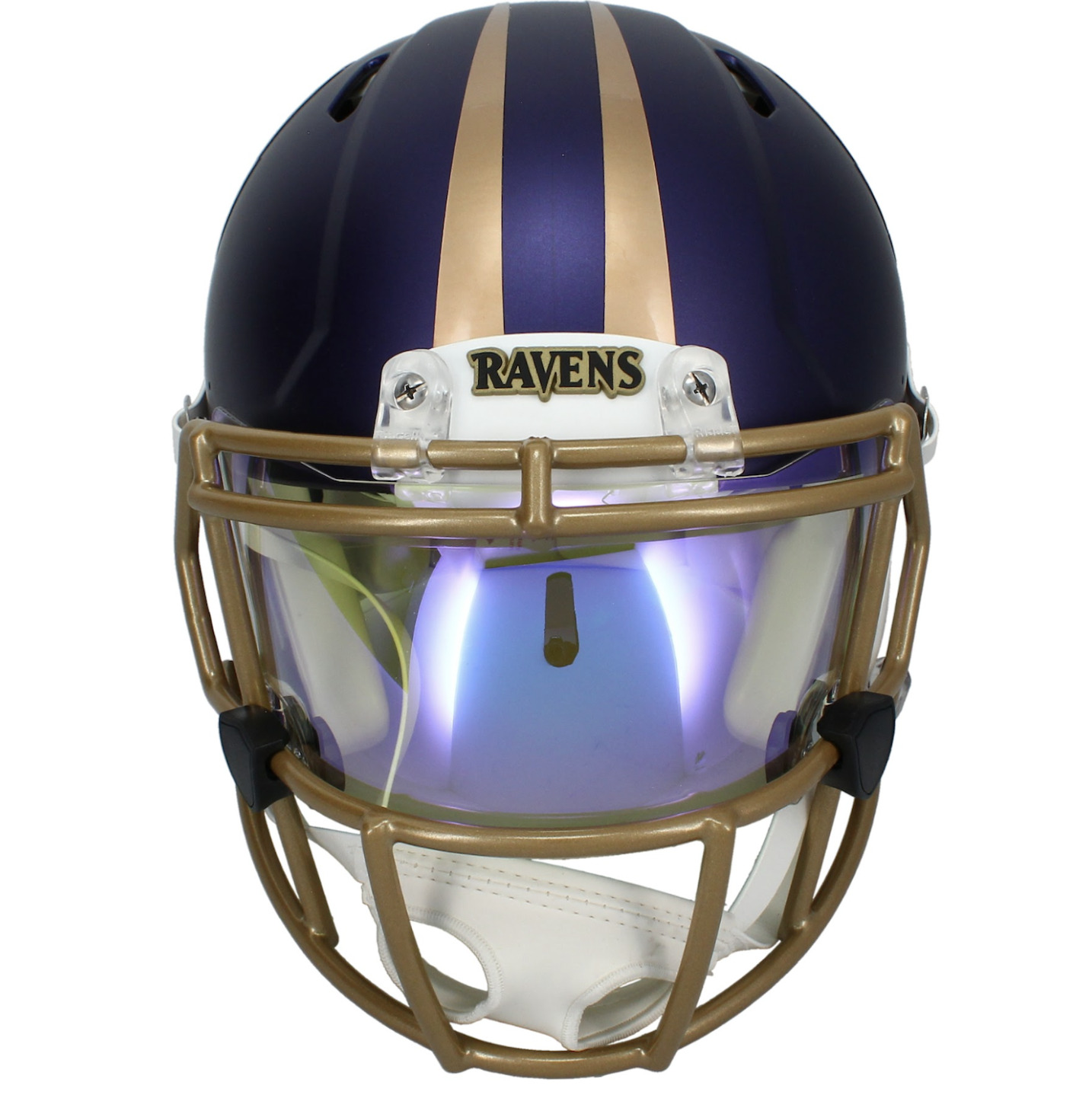 Ed Reed Autographed Baltimore Ravens Purple 2024 Alternate Speed Authentic Helmet with Visor & 3D Bumpers