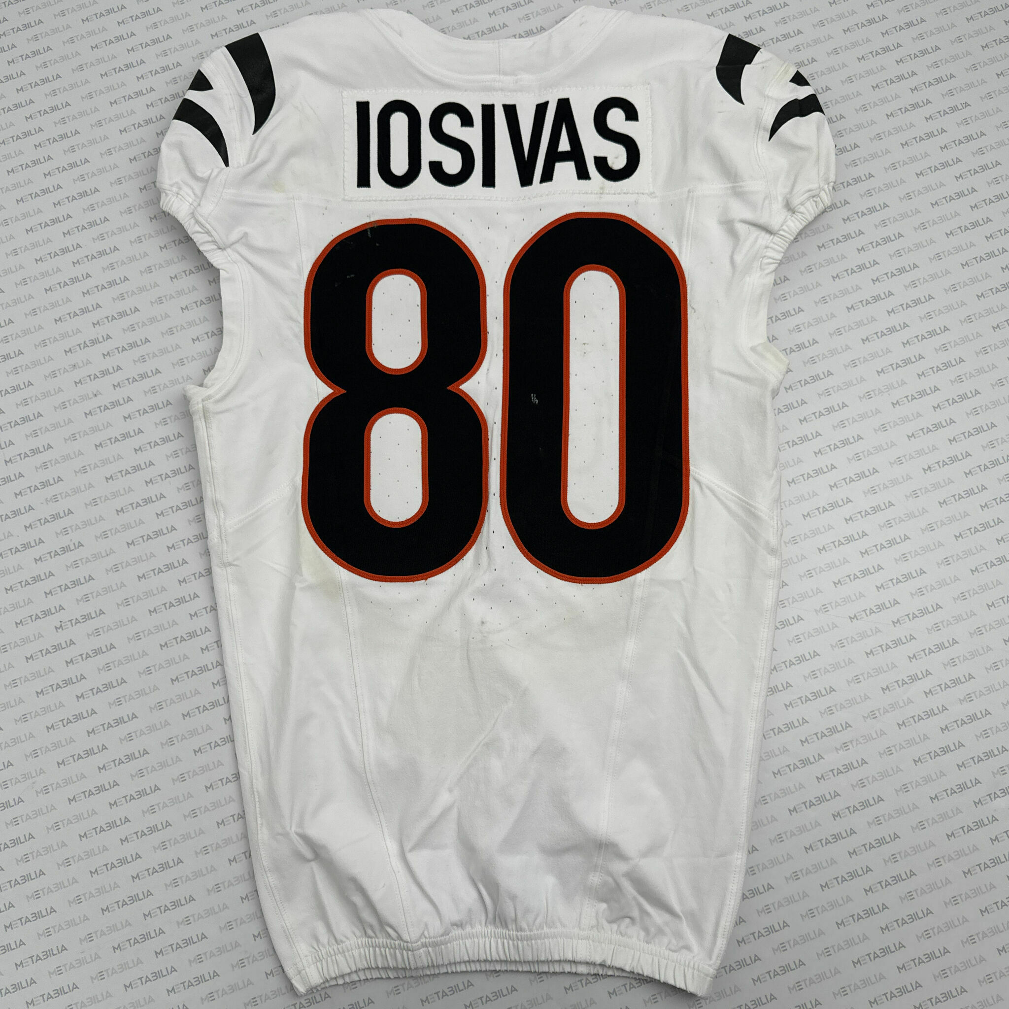 #80 Andrei Iosivas Game-Worn Jersey vs Packers