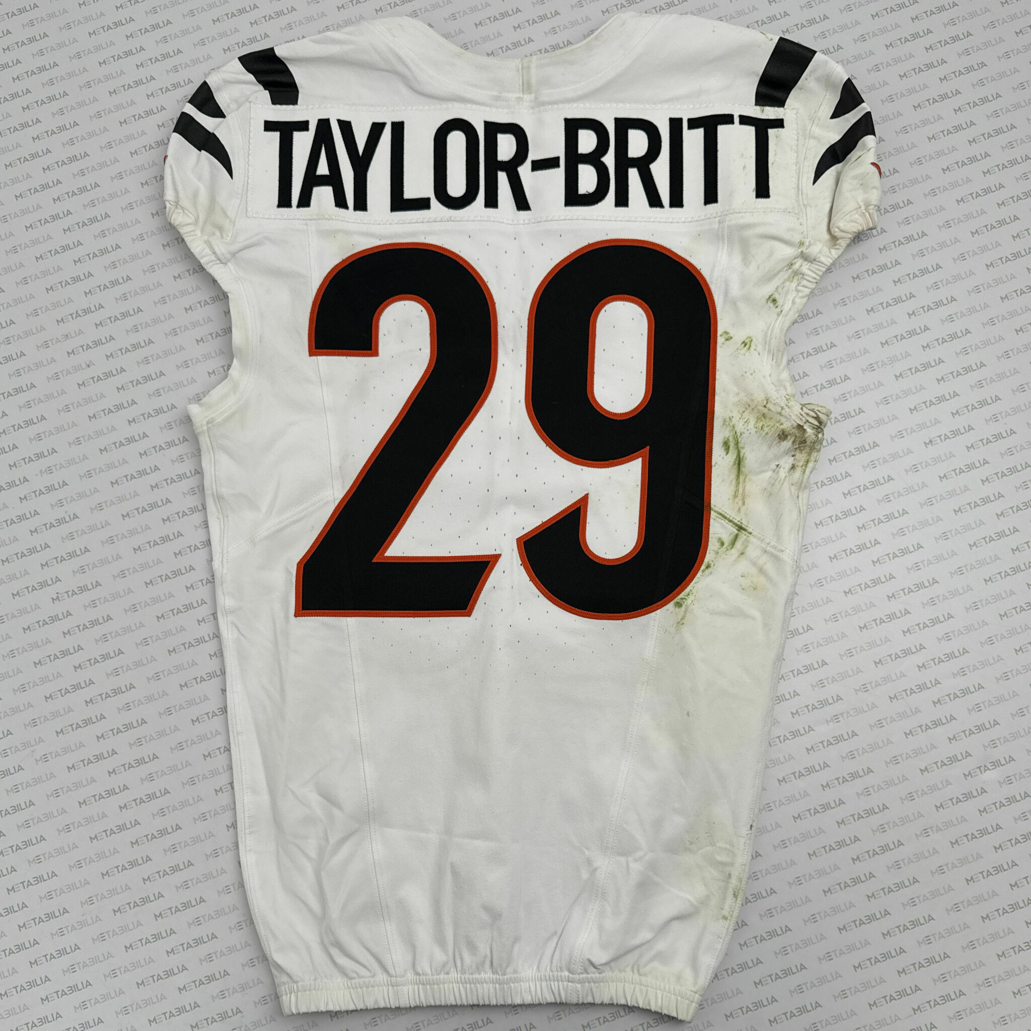 #29 Cam Taylor-Britt Game-Worn Jersey vs Packers