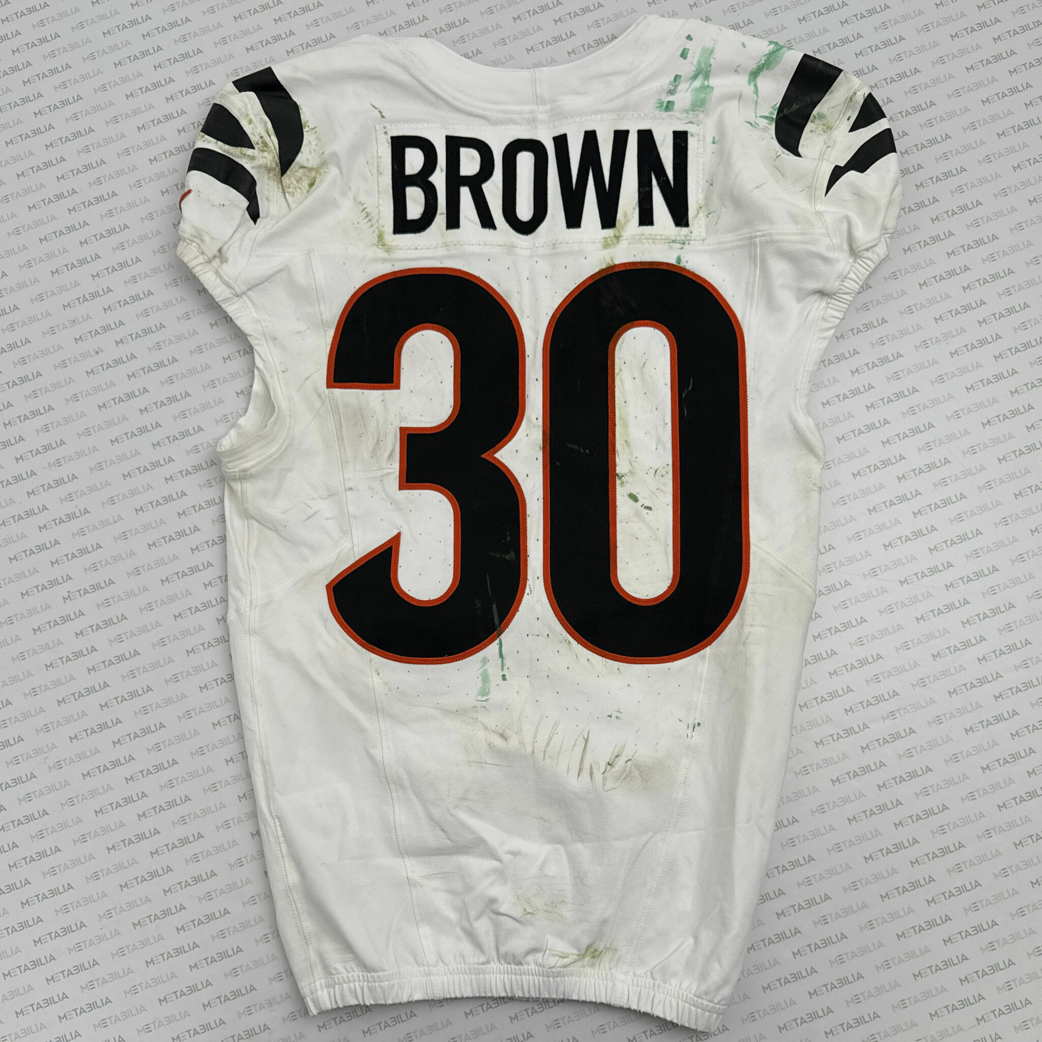 #30 Chase Brown Game-Worn Jersey vs Packers