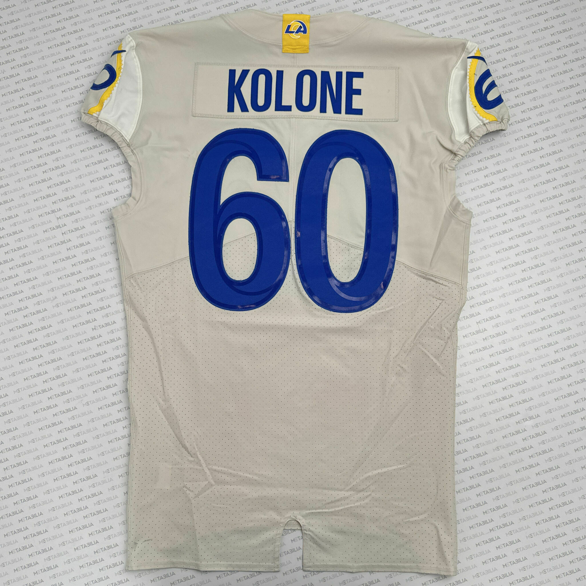# 60 Jeremiah Kolone 2020 Game-Issued Jersey