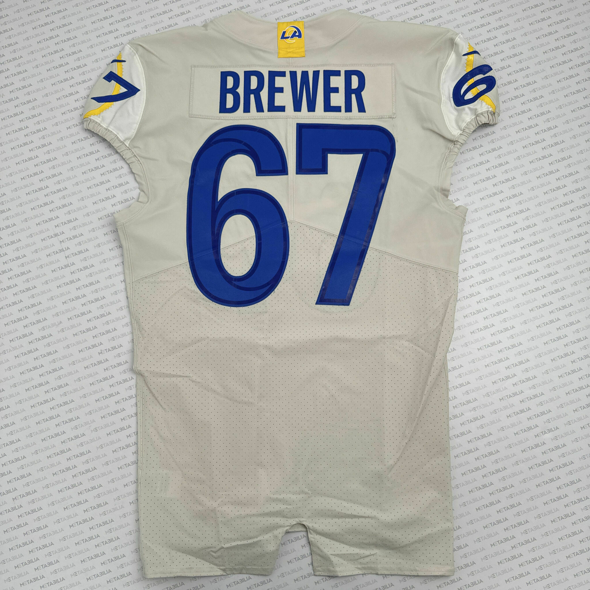 # 67 Chandler Brewer 2020 Game-Issued Jersey