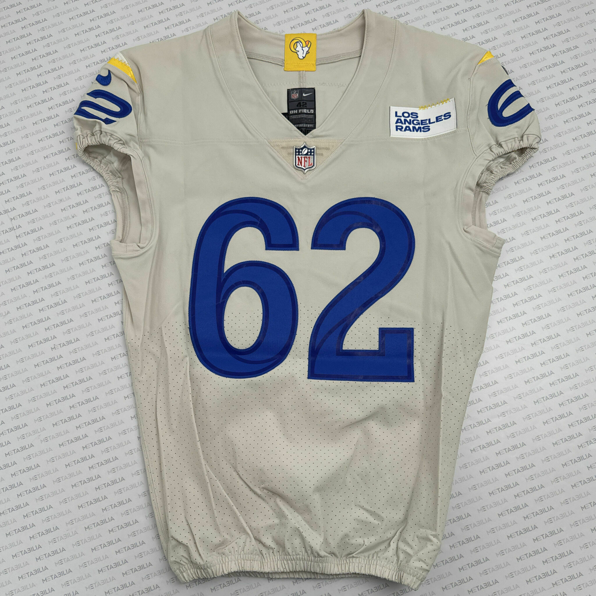 # 62 Jonah Williams 2020 Game-Issued Jersey