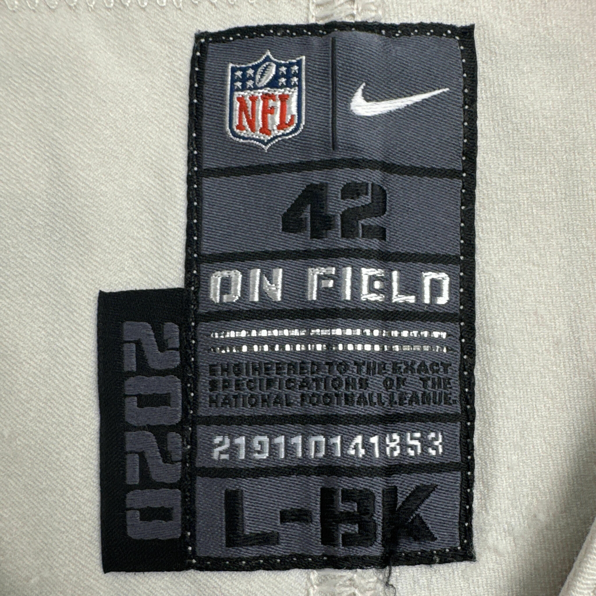 # 58 Justin Hollins 2020 Game-Issued Jersey