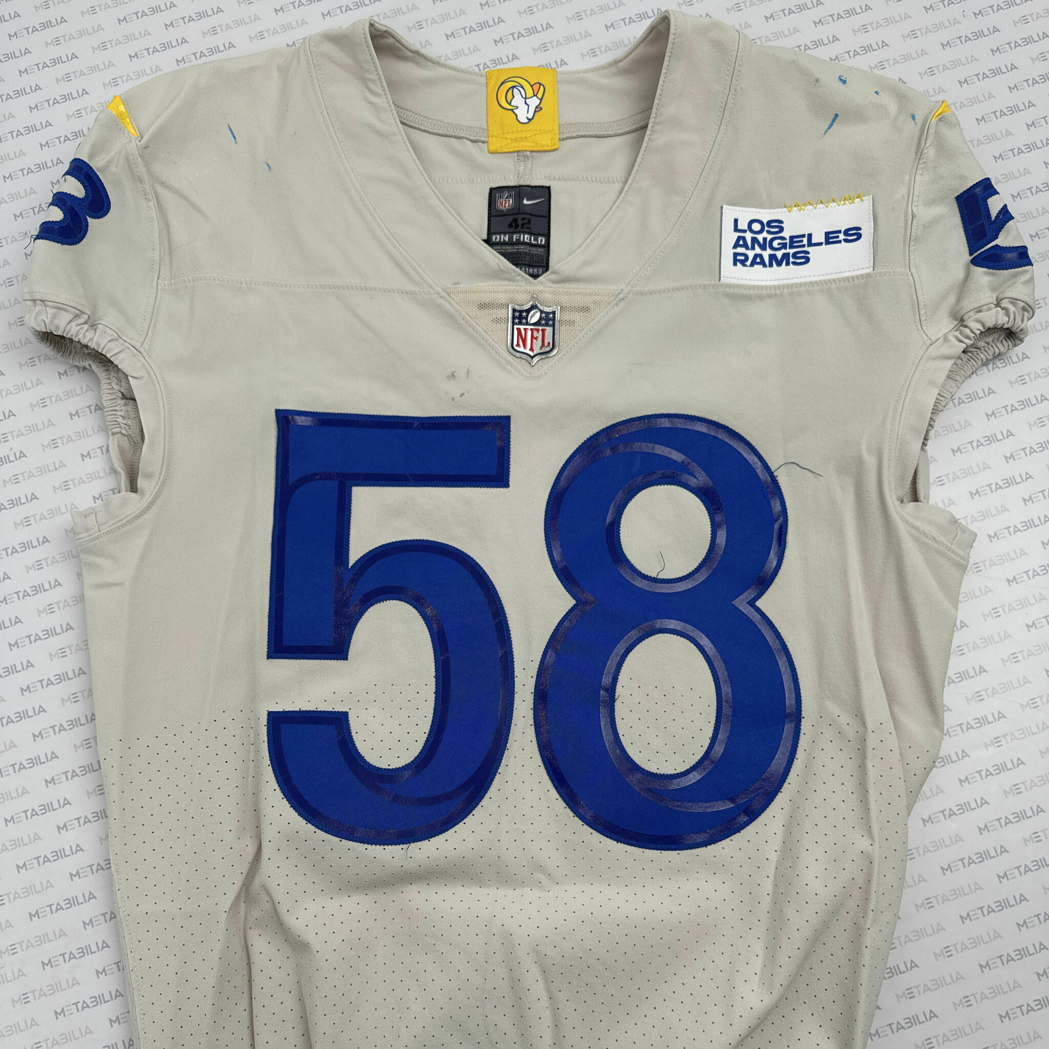 # 58 Justin Hollins 2020 Game-Issued Jersey