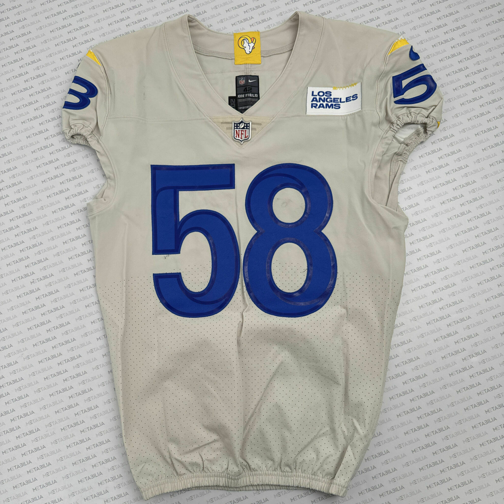 # 58 Clay Johnston 2020 Game-Issued Jersey