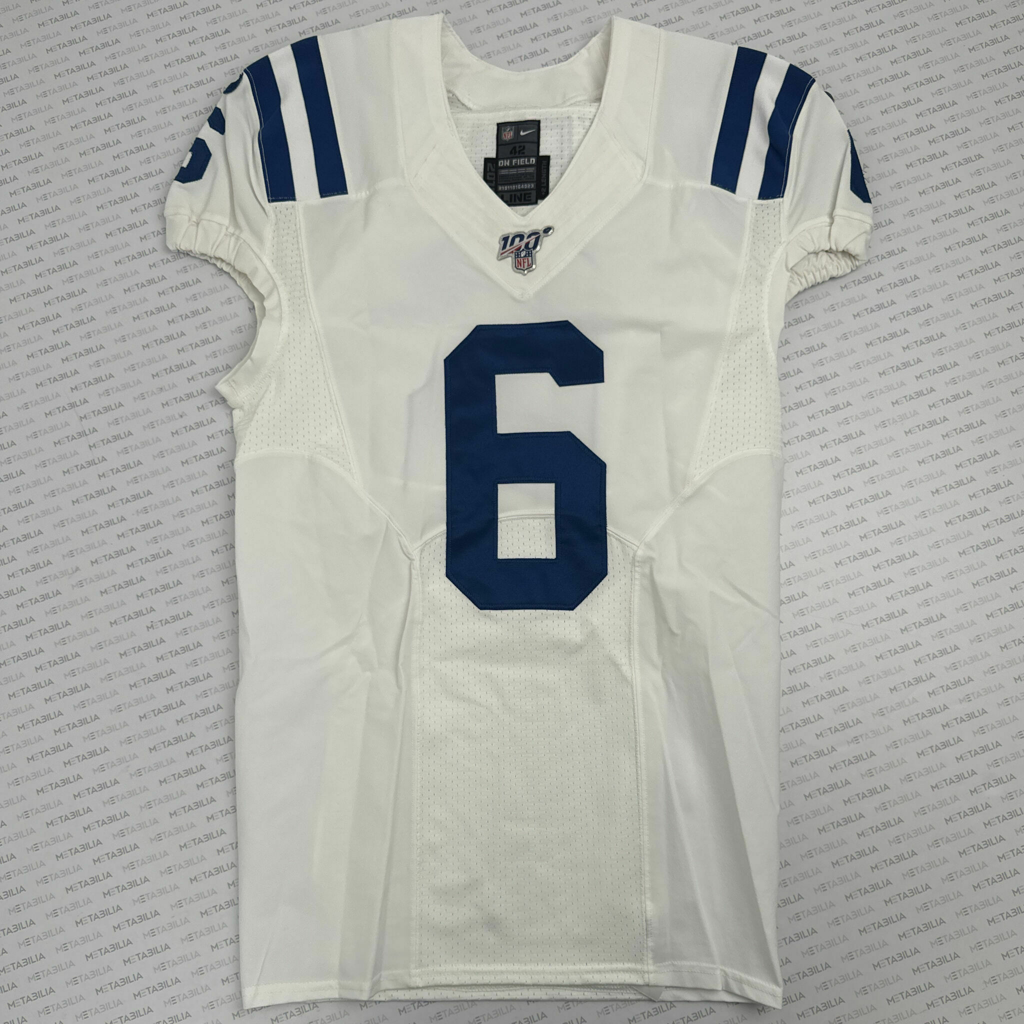 #6 Kelly Team-Issued White Jersey