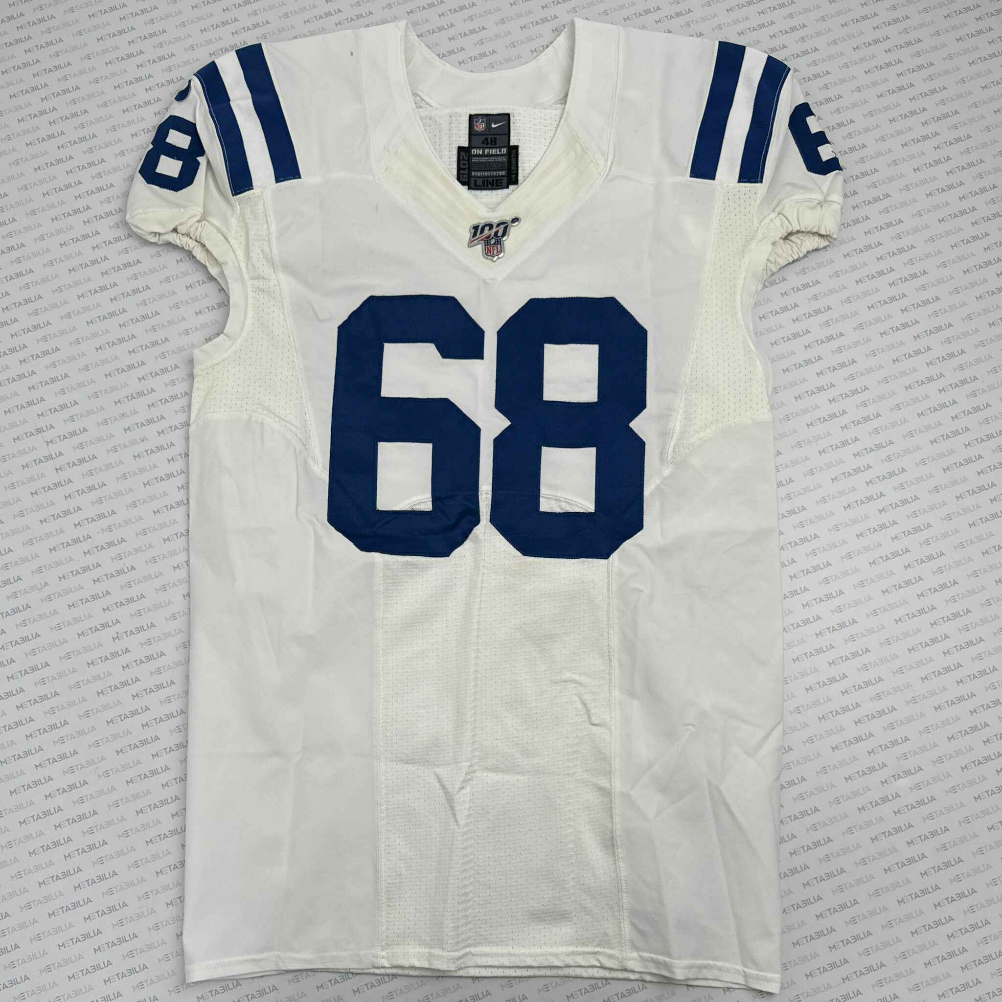 #68 Lang Team-Issued White Jersey