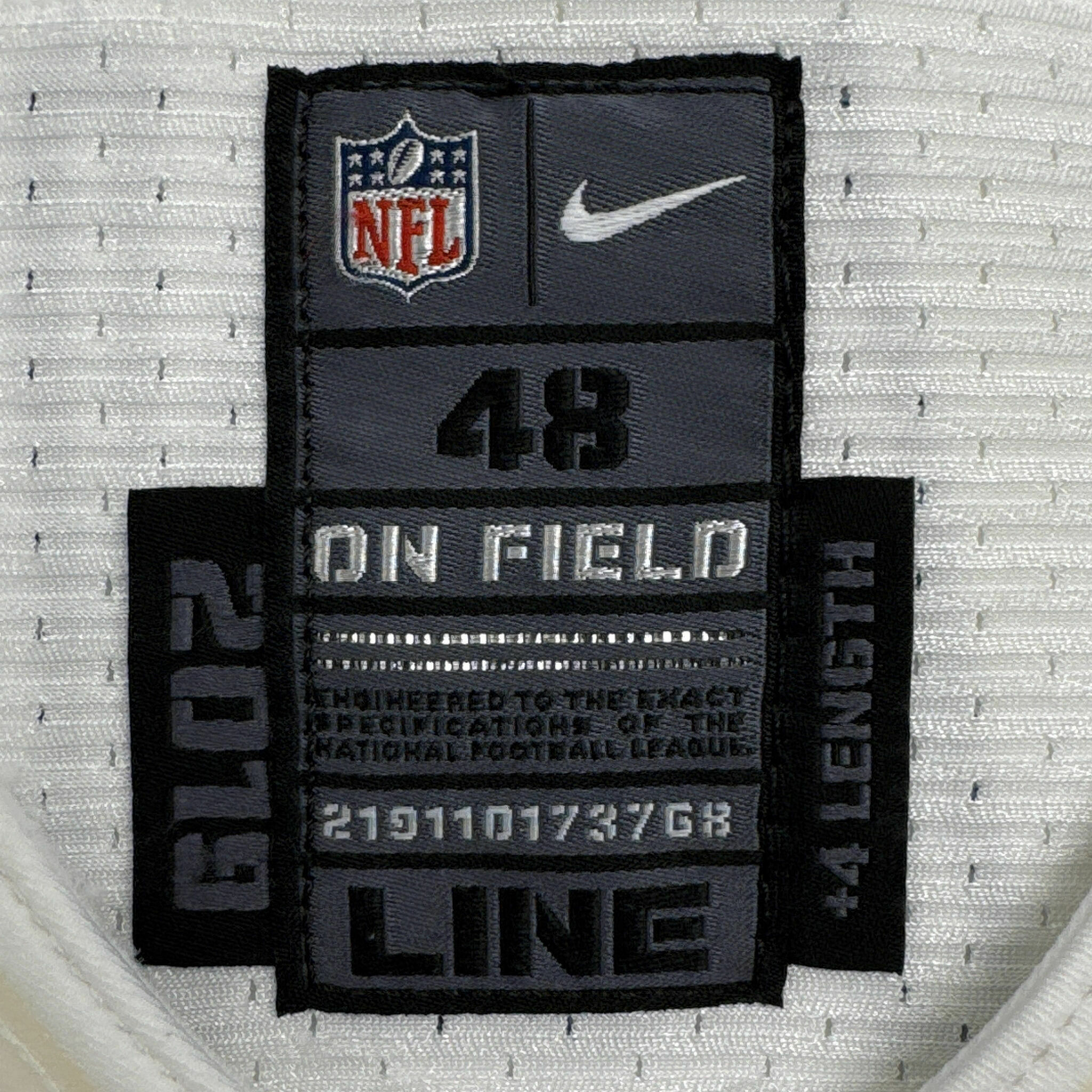 #68 Lang Team-Issued White Jersey