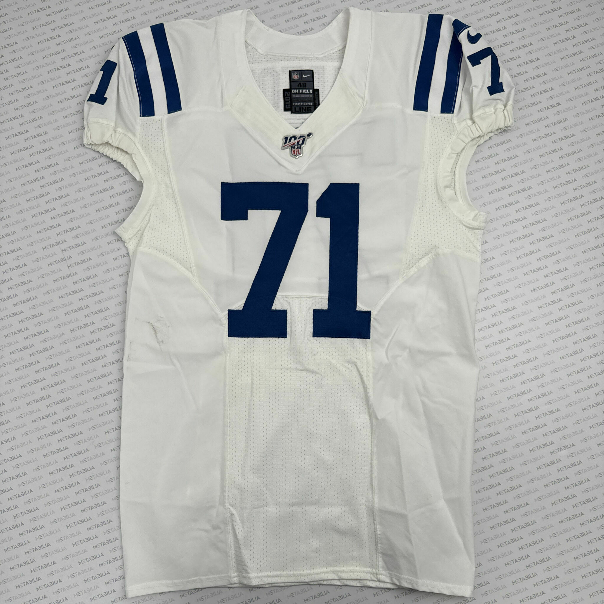#71 Barton Team-Issued White Jersey