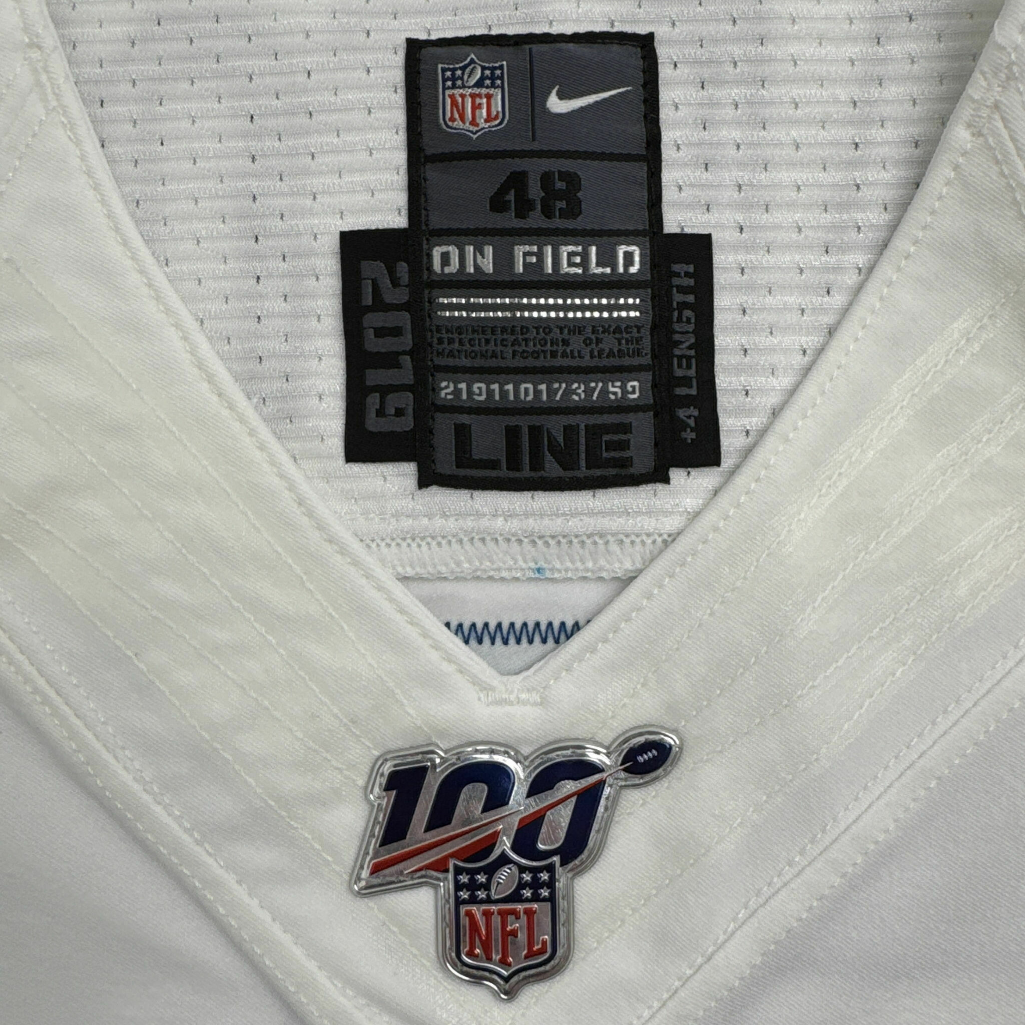 #71 Barton Team-Issued White Jersey